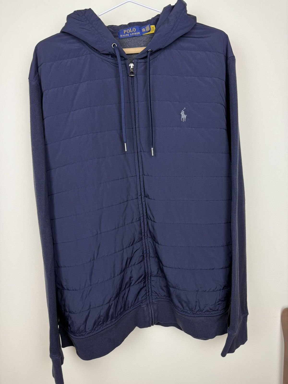 Polo Ralph Lauren Polo Ralph Lauren Quilted Zip Hoodie Size XXL / US 16-18 / IT 52-54 - 1 Thumbnail