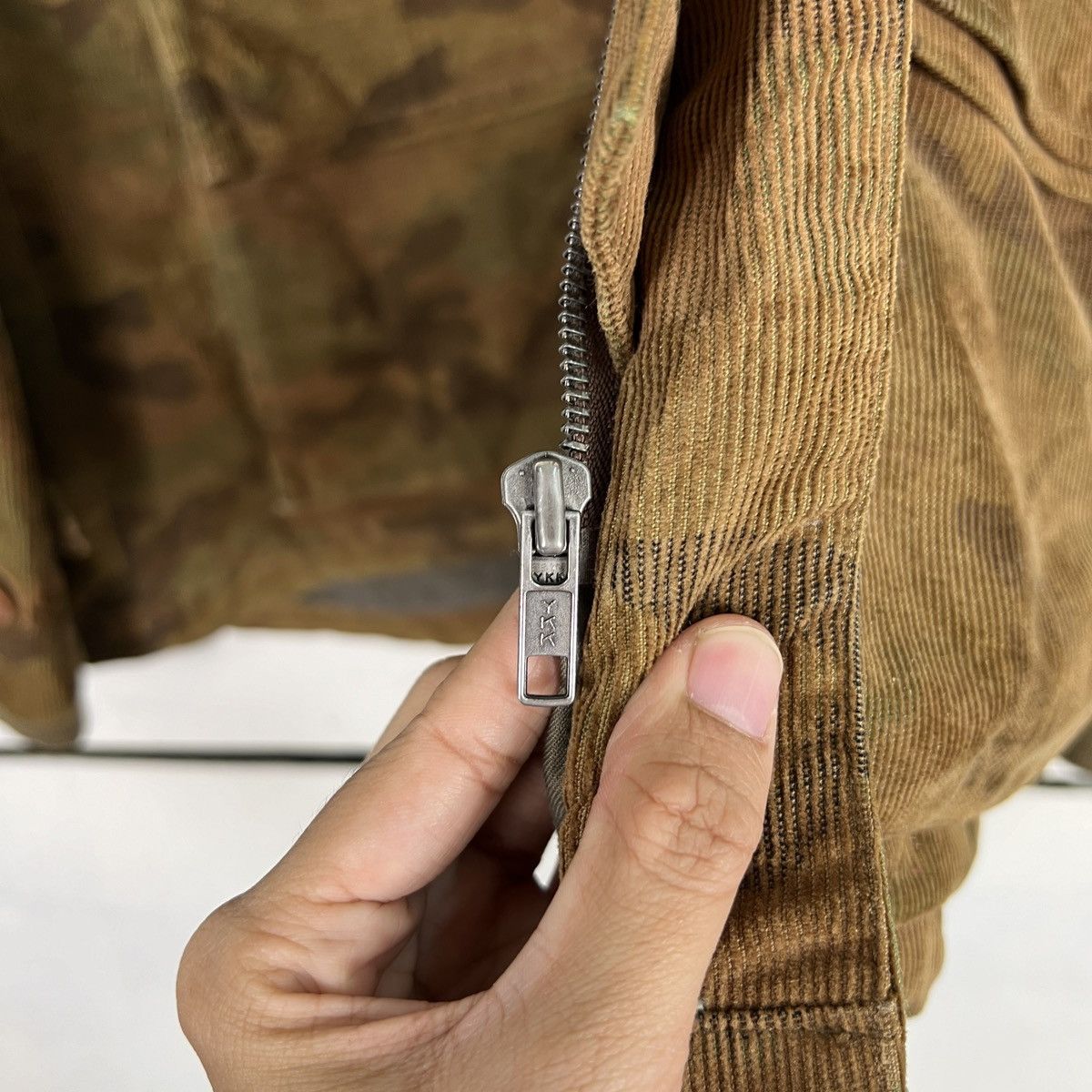 GOODENOUGH 🔥 NO CONCEPT BUT GOOD SENSE WOODLAND CAMO CORDUROY JACKET Size US M / EU 48-50 / 2 - 15 Thumbnail