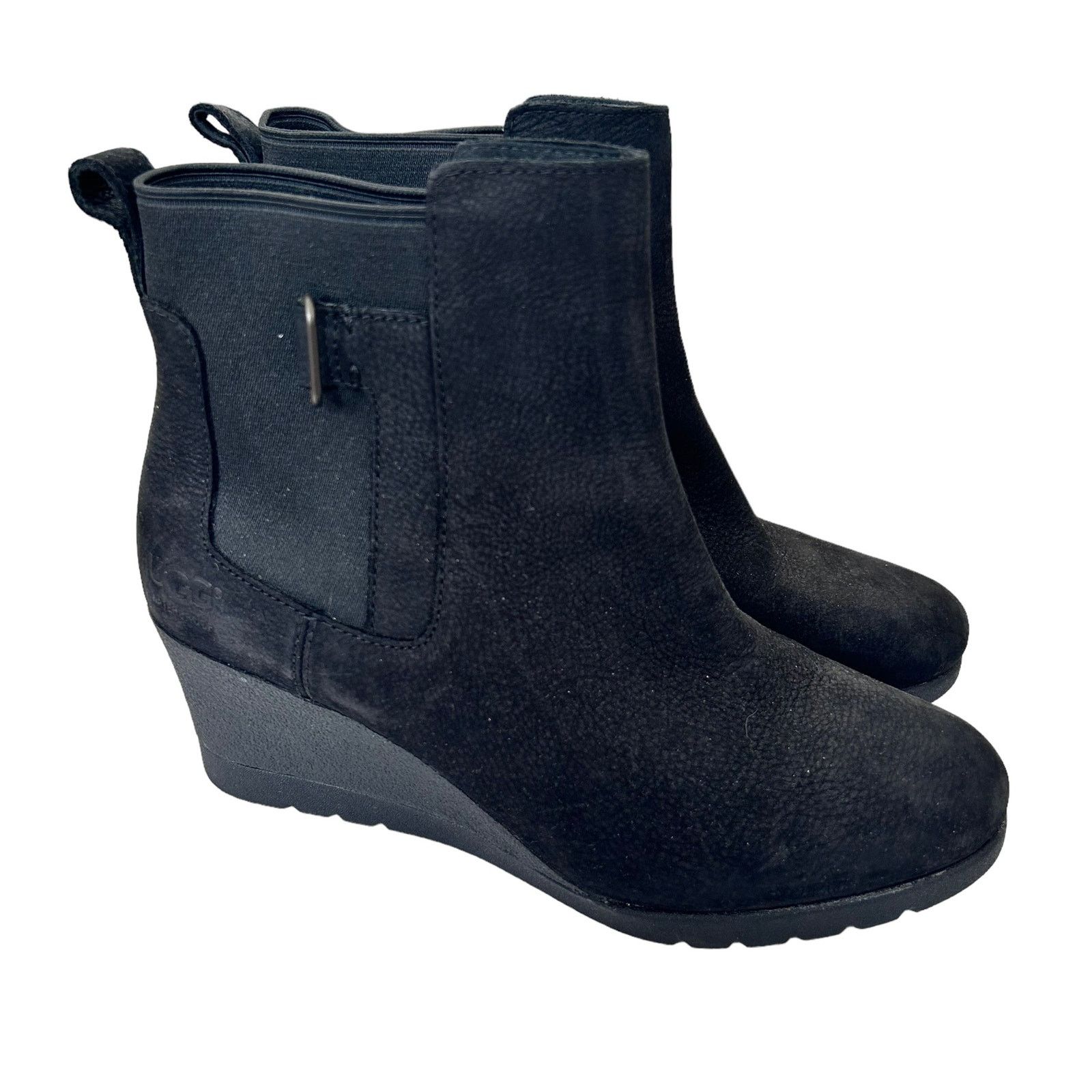 Ugg UGG Black Indra Wedge Waterproof Boots Sz 7.5 Size US 7.5 / IT 37.5 - 1 Thumbnail
