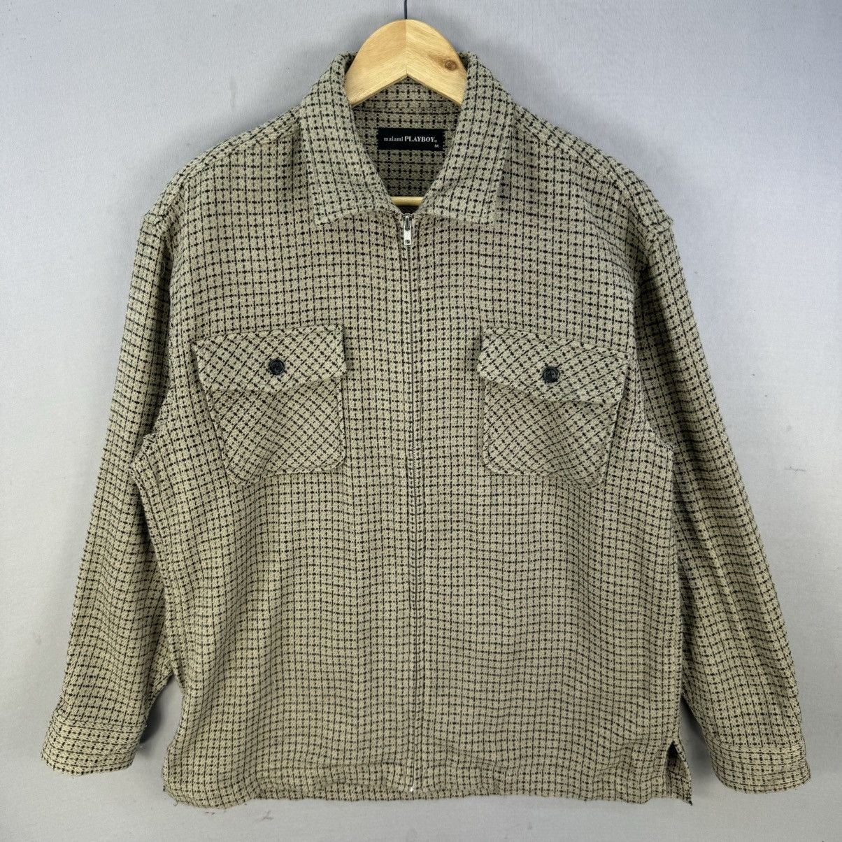Playboy VTG Maiami Playboy Tweed Pattern Jacket Size US M / EU 48-50 / 2 - 1 Thumbnail