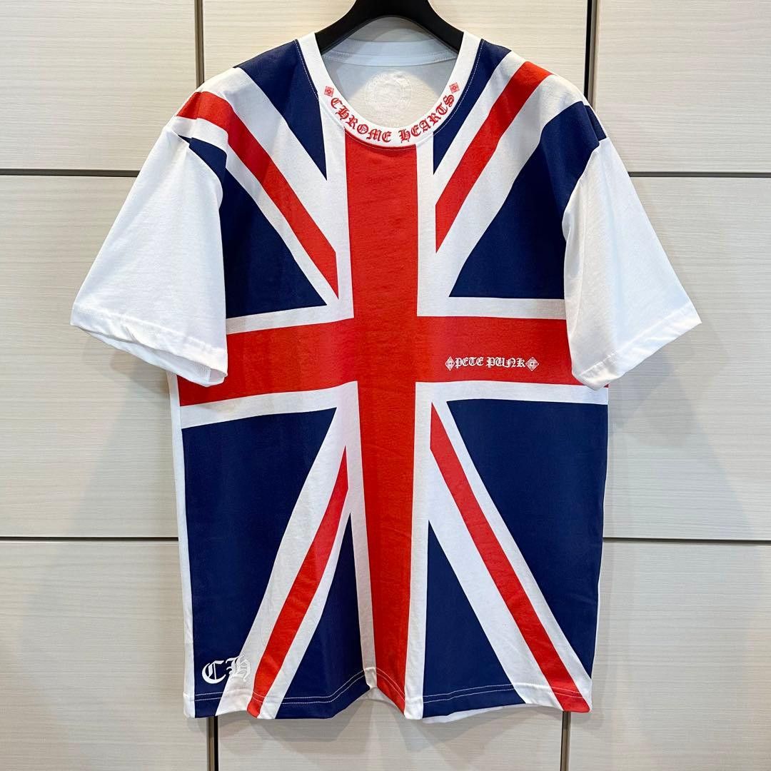 Chrome Hearts Chrome Hearts Union Jack Tshirt Size US XL / EU 56 / 4 - 2 Thumbnail