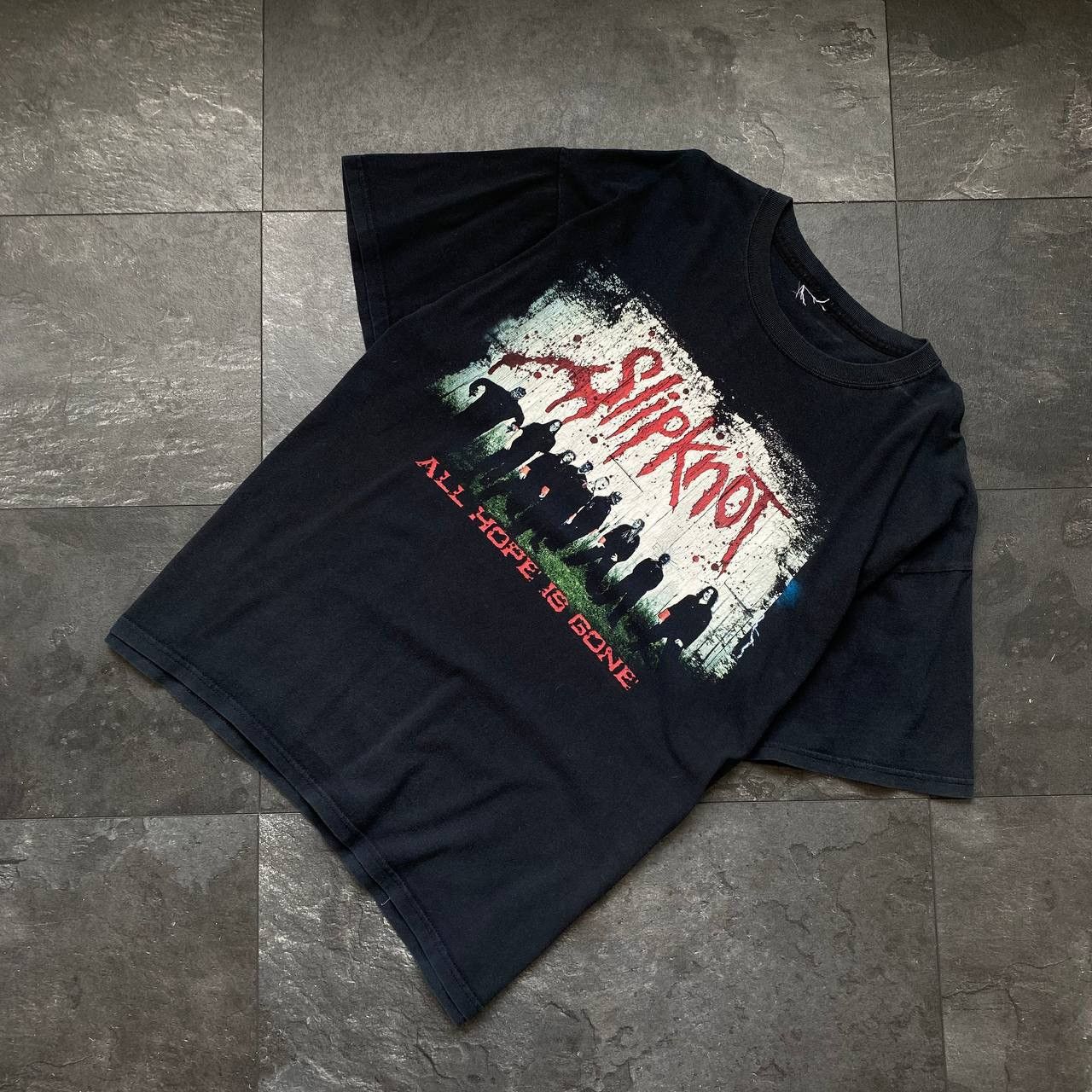 Band Tees × Vintage Vintage big logo slipknot tee shirts all hope is gone Size US XL / EU 56 / 4 - 1 Thumbnail