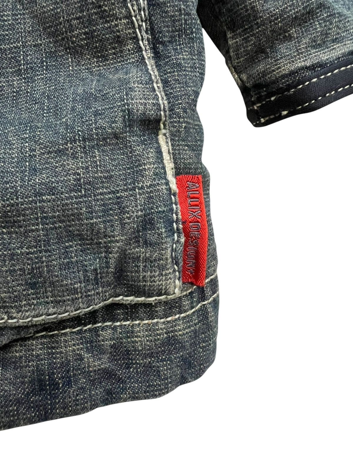 If Six Was Nine Allix Gothic Mudwash Multipocket Denim Jacket Fur Hoodie Size US L / EU 52-54 / 3 - 6 Thumbnail
