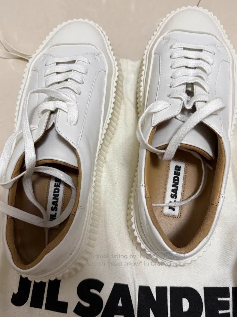 Jil Sander Jil Sander White Strappy Flats Size US 6.5 / IT 36.5 - 2 Thumbnail