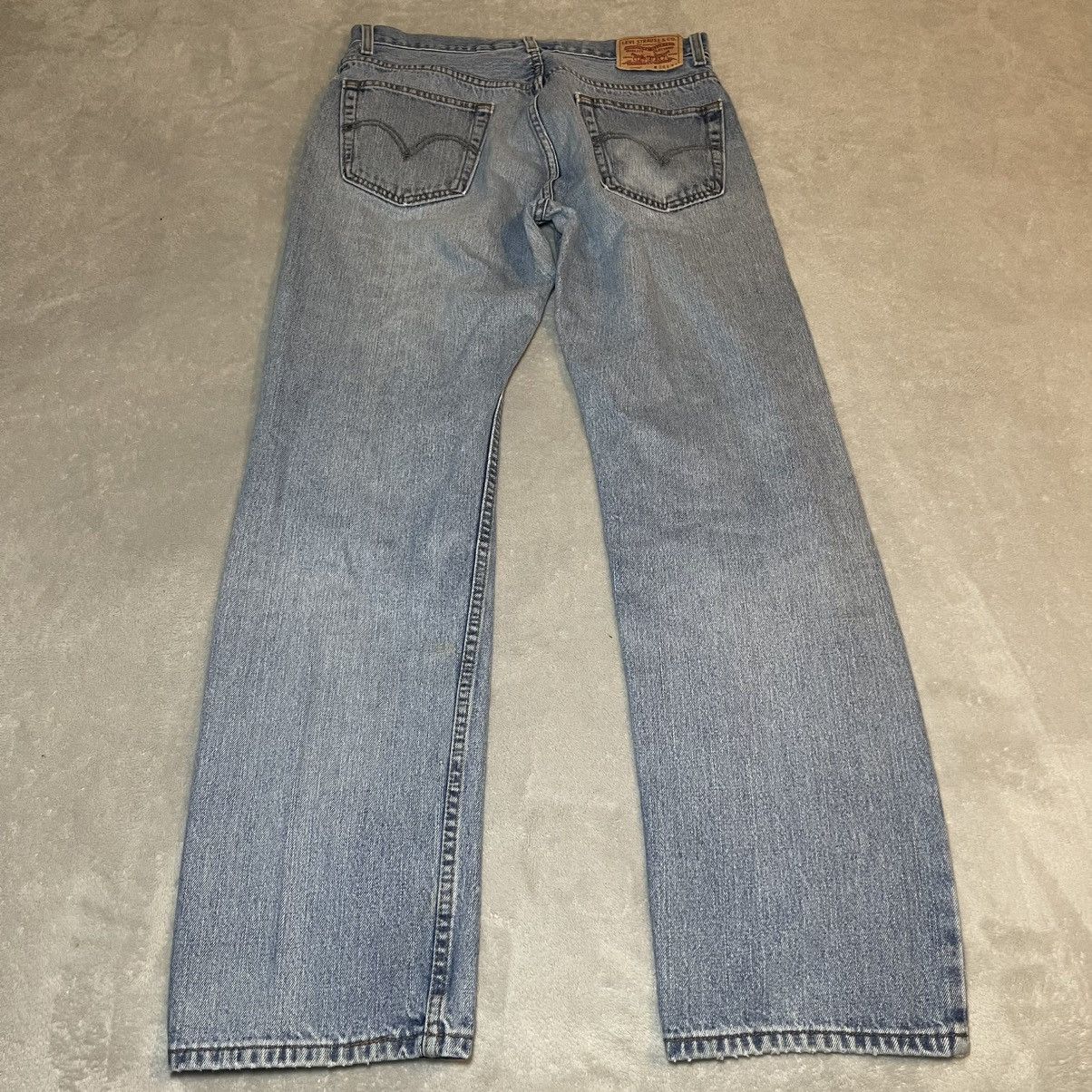 Levi's Levis 505 Regular Fit Jeans Mens 34x34 Blue Denim Straight Size US 33 - 4 Thumbnail