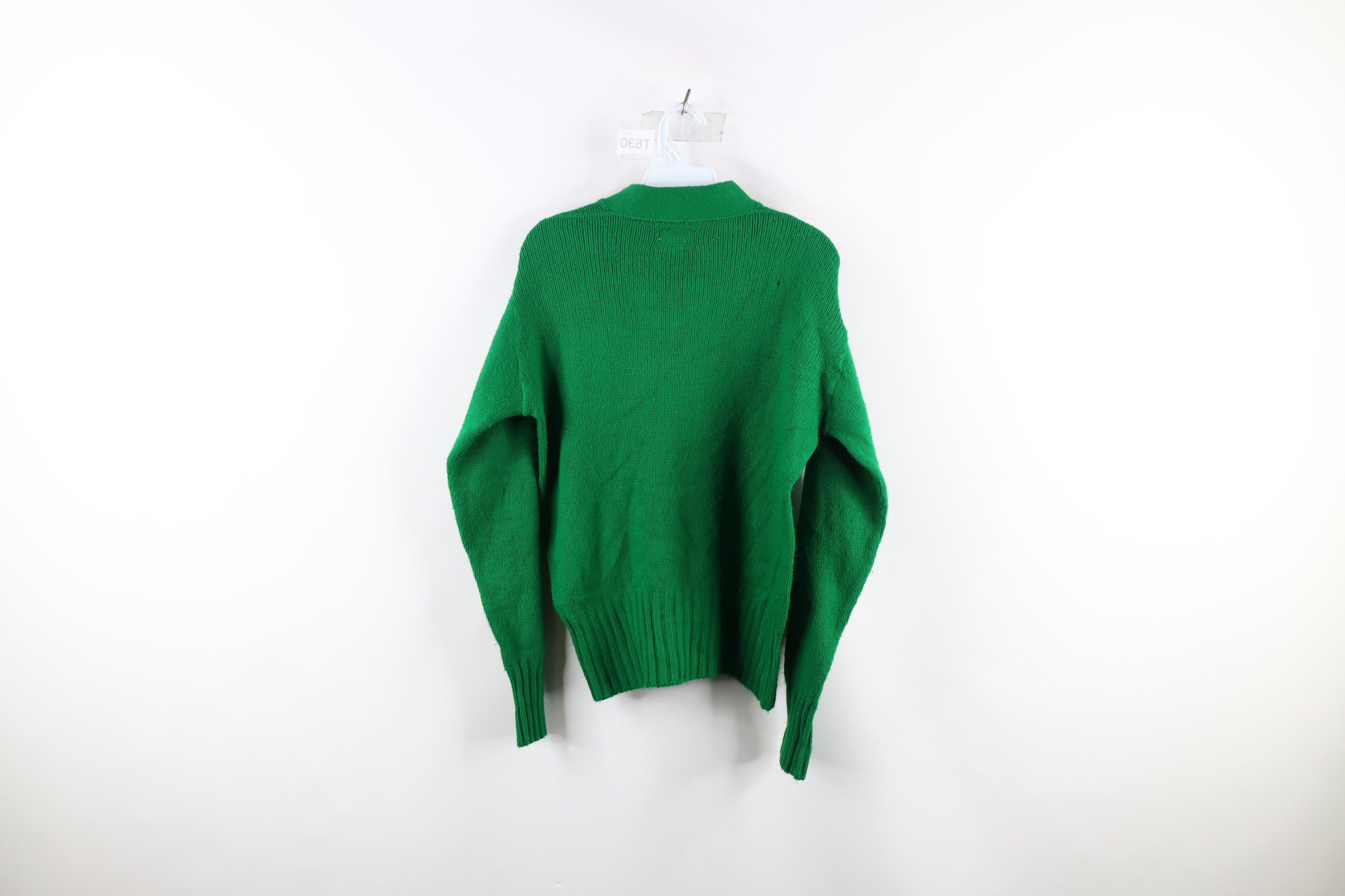 Vintage Vintage 60s Sand Knit Knit Cheerleader Varsity Sweater USA Size XS / US 0-2 / IT 36-38 - 9 Thumbnail