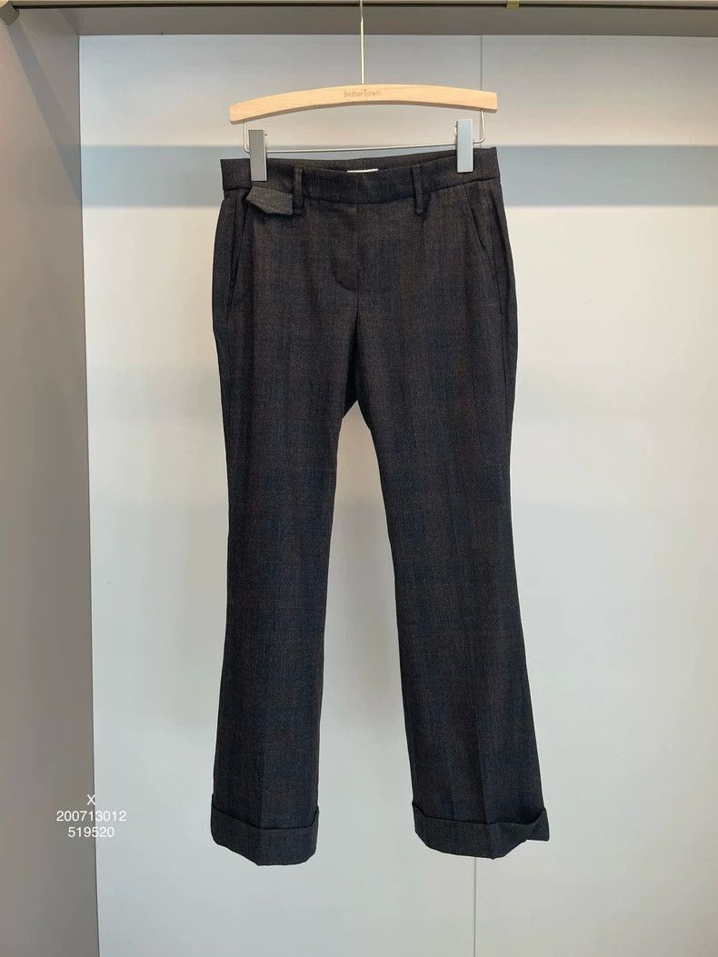 Brunello Cucinelli Brunello Cucinelli Beaded Wool Pants - dmc Size US 34 / EU 50 - 1 Thumbnail