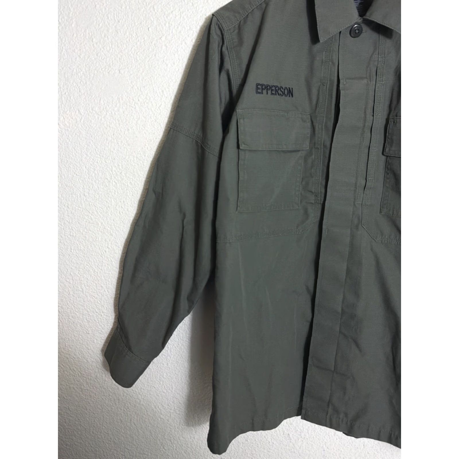 Vintage 5.11 Tactical TDU Ripstop Button-Up Shirt Army Green Embroidered Size S Mens Shirt Size US S / EU 44-46 / 1 - 2 Thumbnail