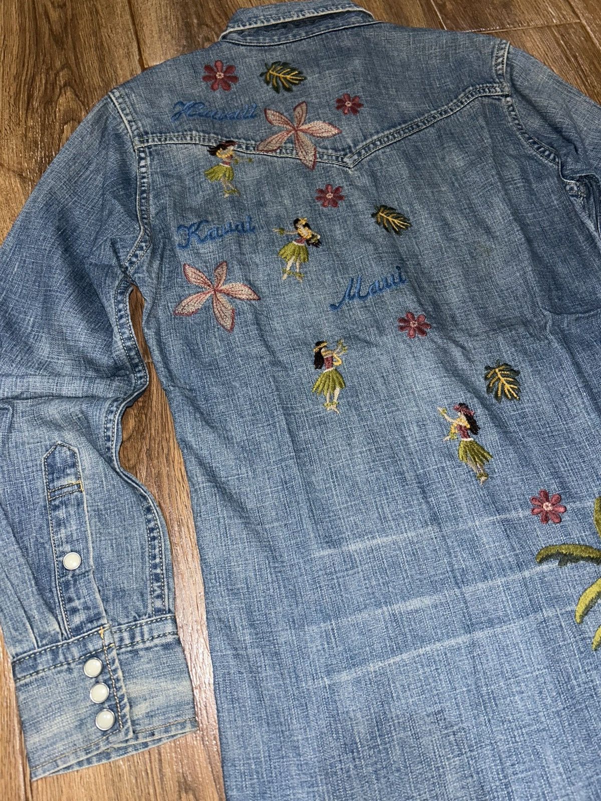 Remi Relief Remi Relief Embroidery Western Denim Shirt Size S / US 4 / IT 40 - 6 Thumbnail