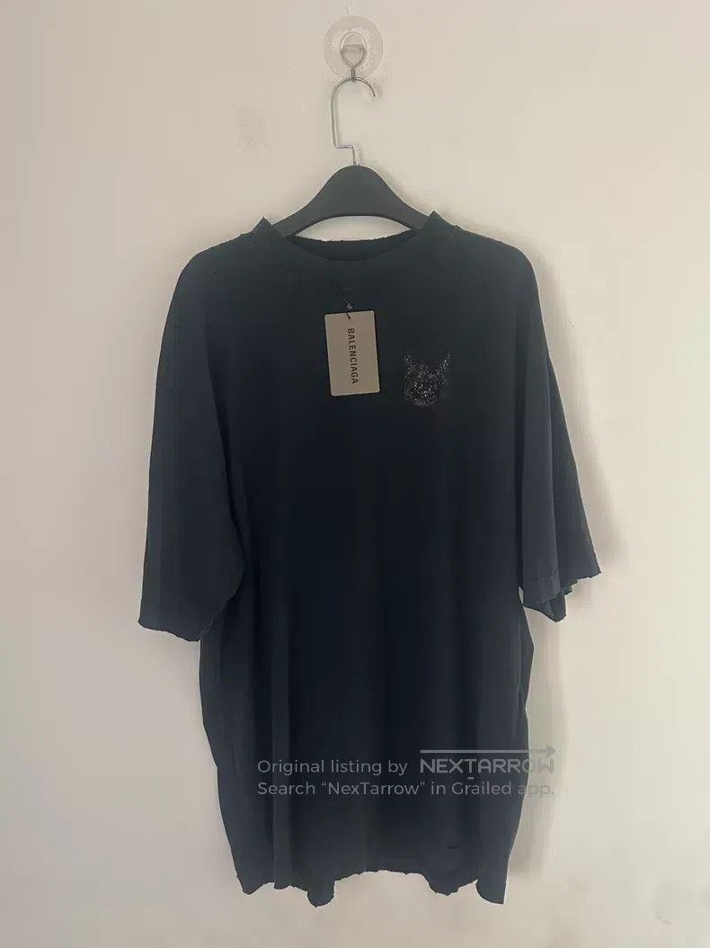 Balenciaga Balenciaga Glitter logo short sleeve T-shirt M size Size US M / EU 48-50 / 2 - 1 Thumbnail