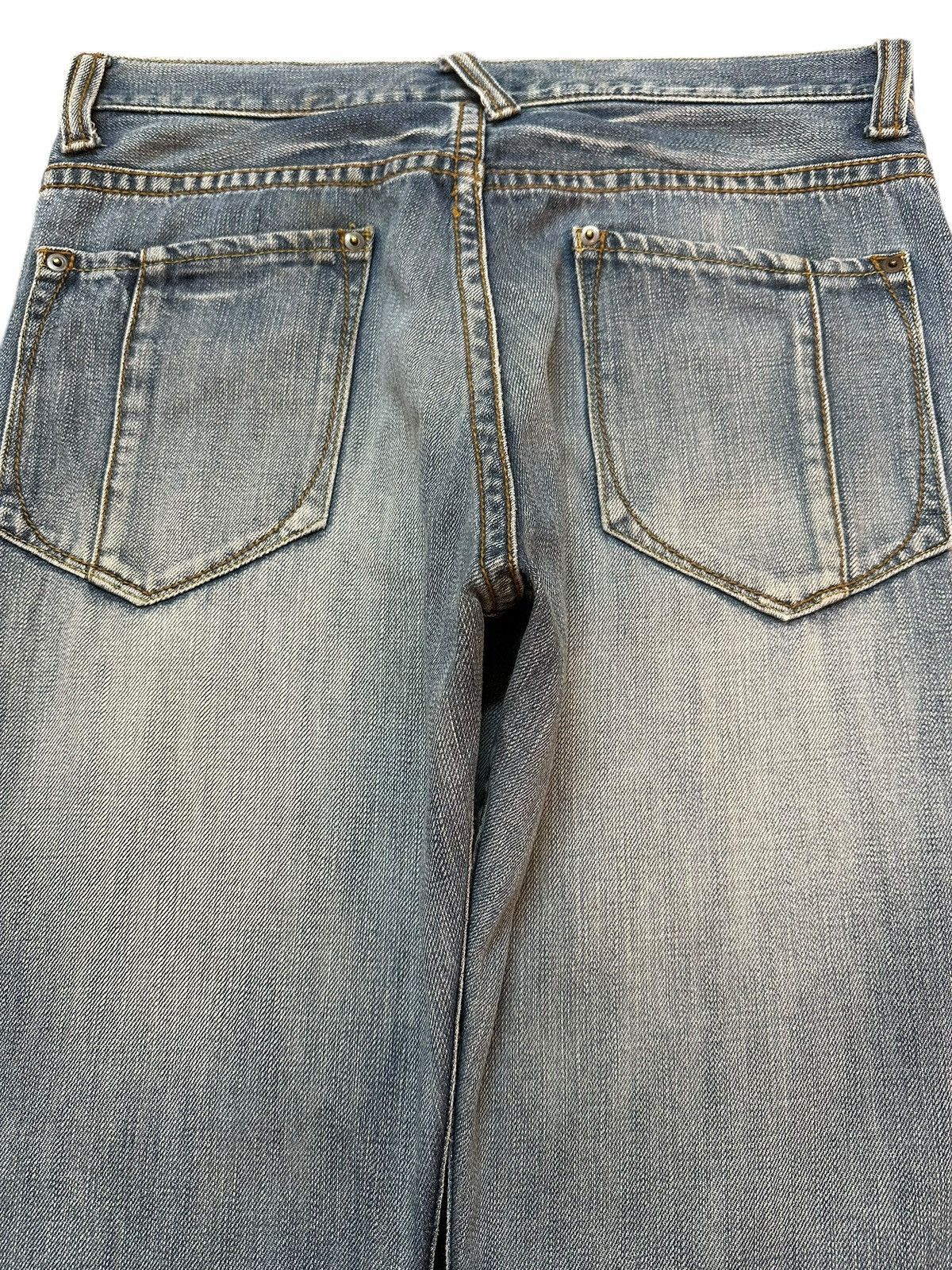 Acne Studios Vintage Japanese Brand Blue Faded Wash Distress Loose Jeans Size US 32 / EU 48 - 5 Thumbnail