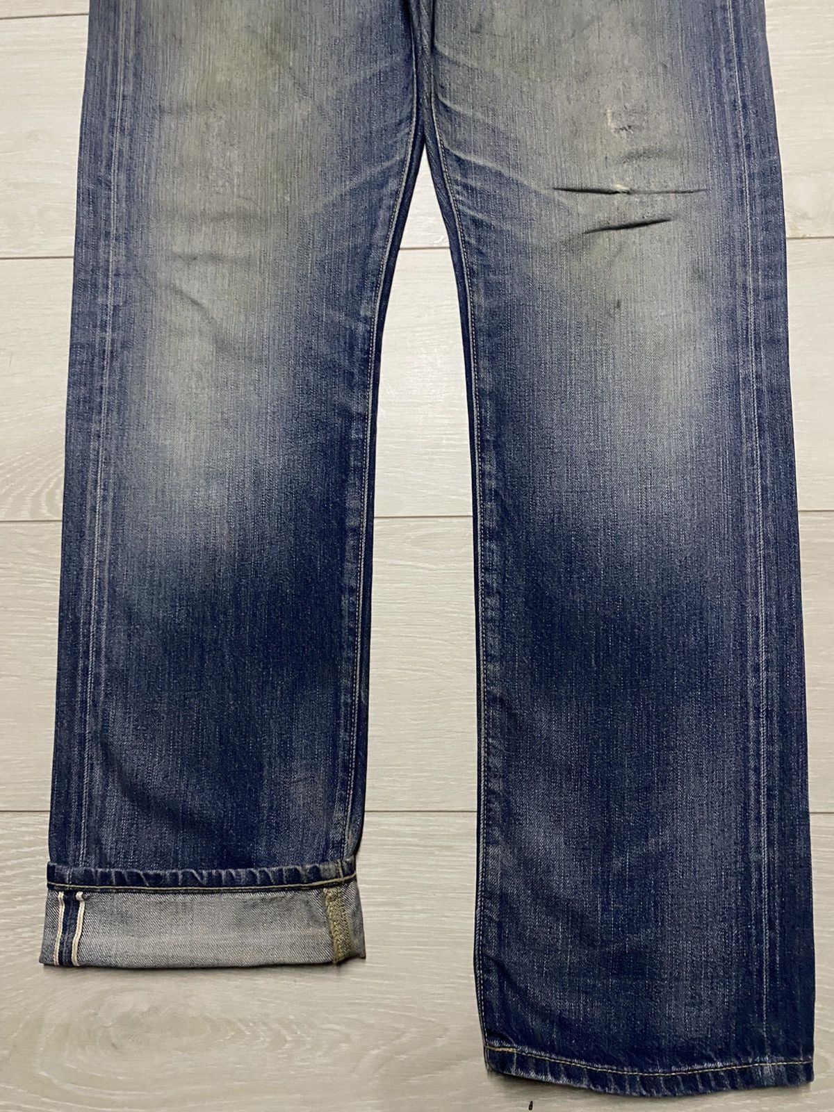 Undercover × Uniqlo Vintage Uniqlo Selvedge Grunge Faded Wash Distressed Jeans Size US 34 / EU 50 - 11 Thumbnail