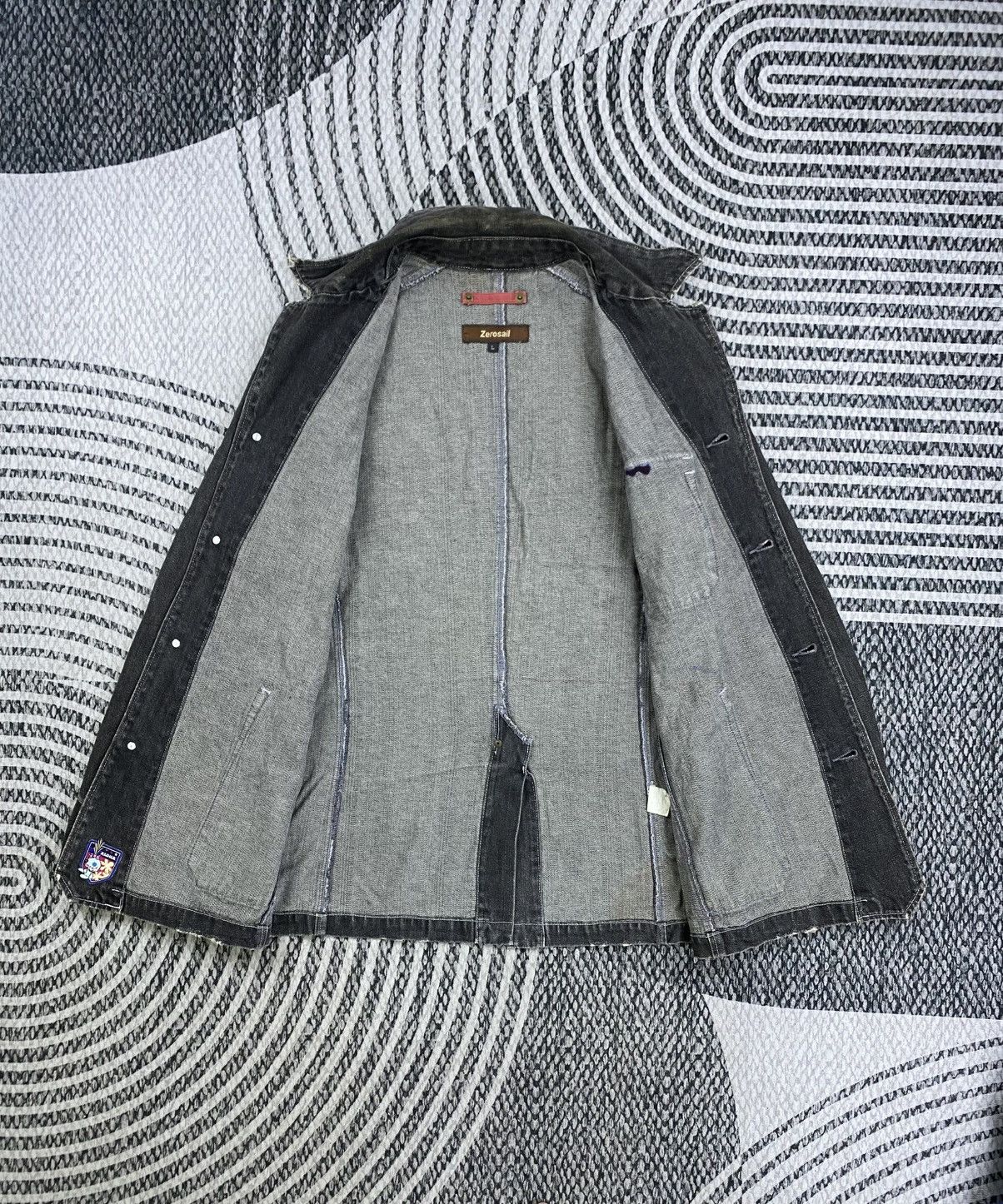Japanese Brand Vintage Zerosail Double Collar Denim Style Jacket Size US M / EU 48-50 / 2 - 6 Thumbnail