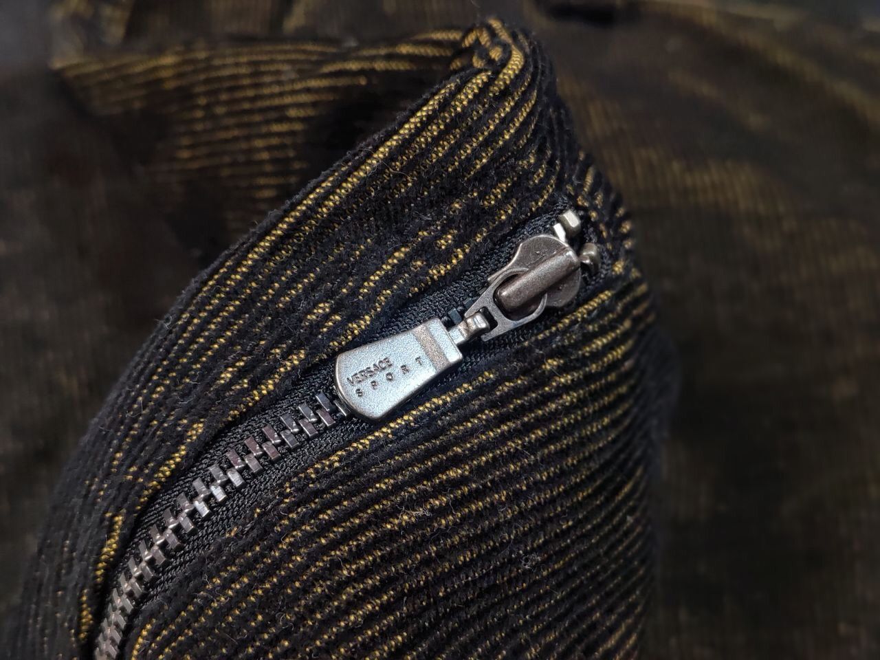 Versace 🔥 Vintage 90's Versace Corduroy Gradient fabric Zip Pants Size US 34 / EU 50 - 18 Thumbnail