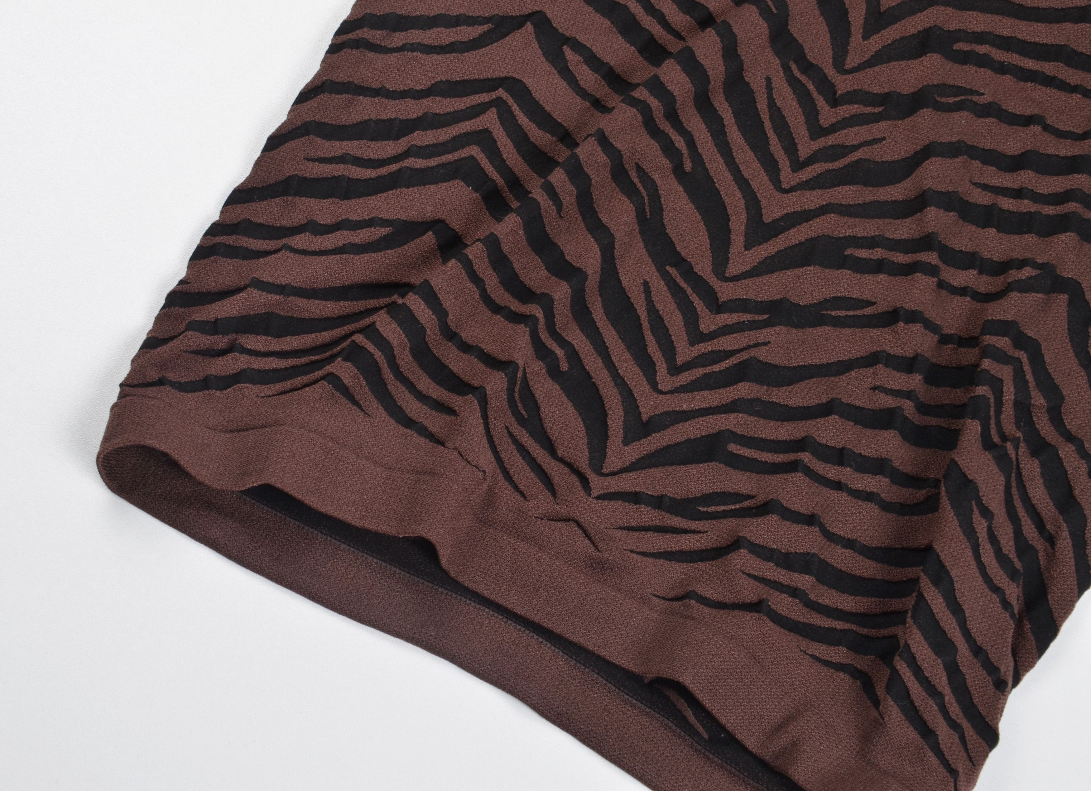 Wolford Wolford Velvet Mix Zebra Print V-Neck Tank Top Size M / US 6-8 / IT 42-44 - 5 Thumbnail