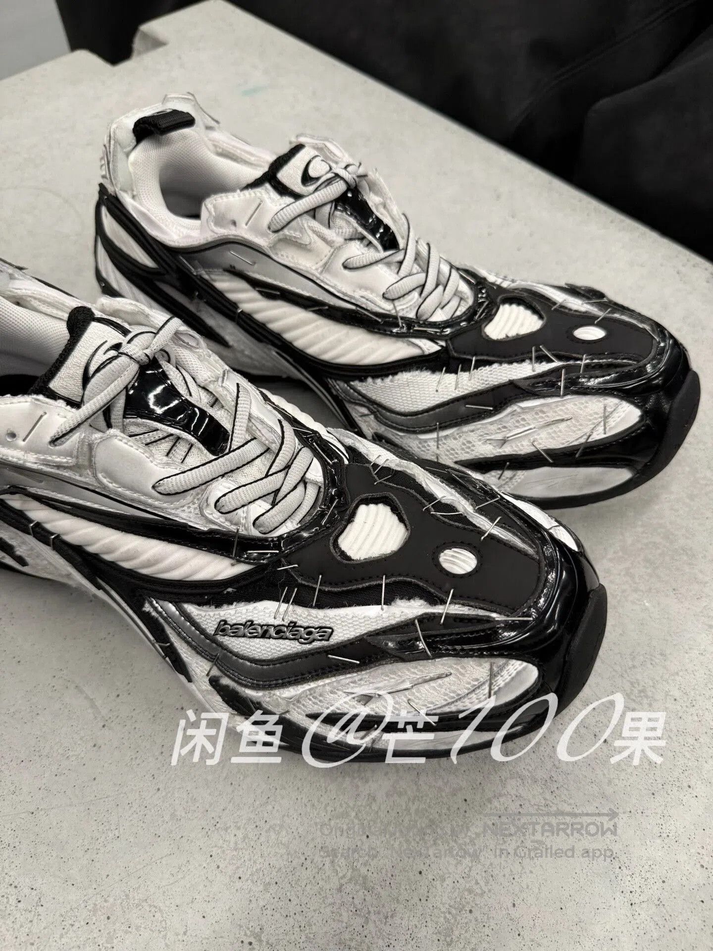 Balenciaga Balenciaga 26 Soleless Colorblock Sneakers. Size US 6 / EU 39 - 4 Thumbnail