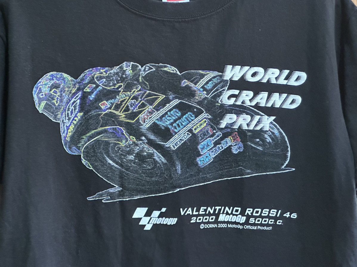 Vintage VTG Y2K VALENTINO ROSSI 46 MOTOR GP 2000 T-SHIRT Size US L / EU 52-54 / 3 - 2 Thumbnail