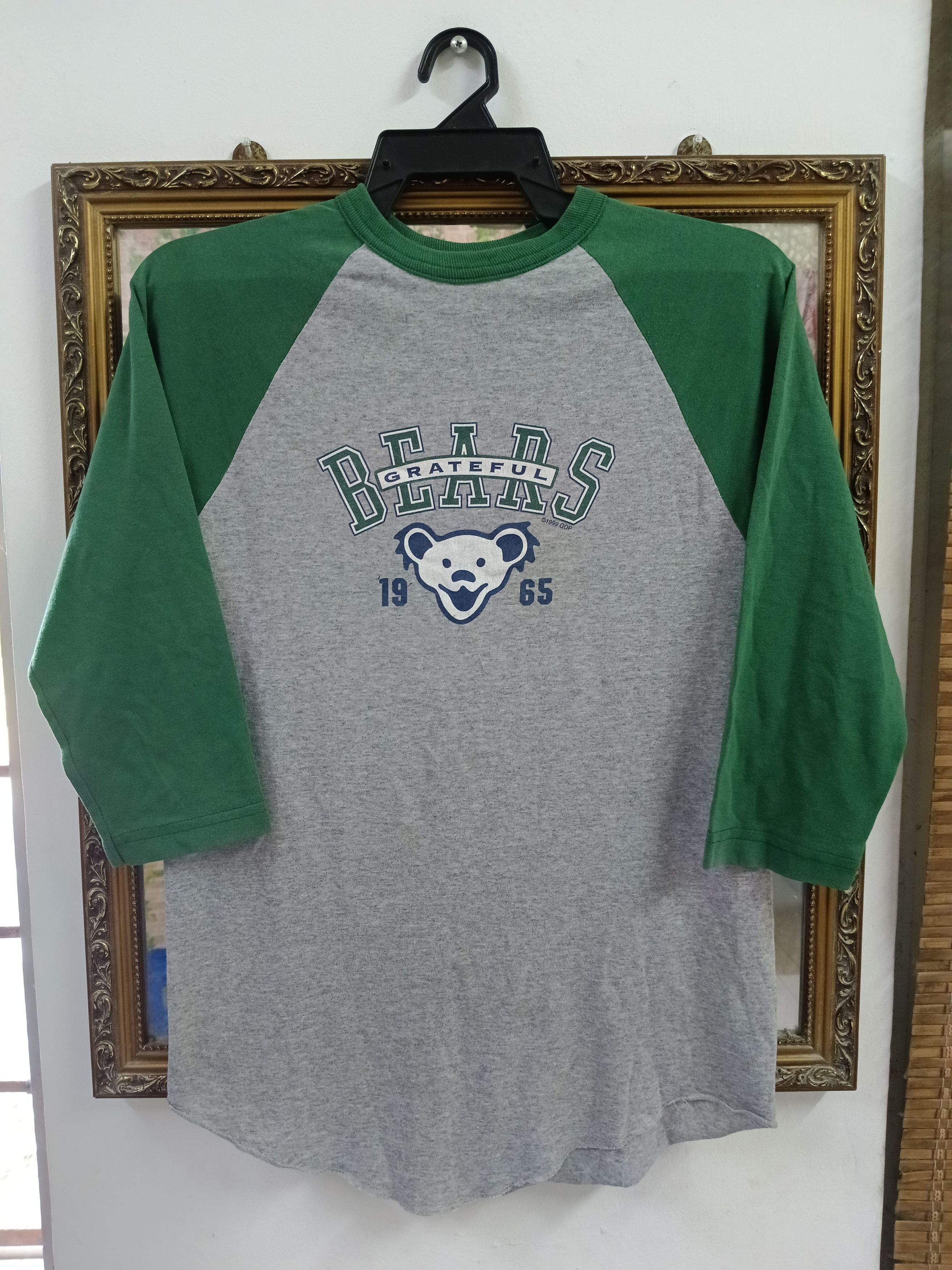Grateful Dead × Vintage VINTAGE 90s GRATEFUL BEAR GDP 3Q TEE Size US S / EU 44-46 / 1 - 1 Thumbnail