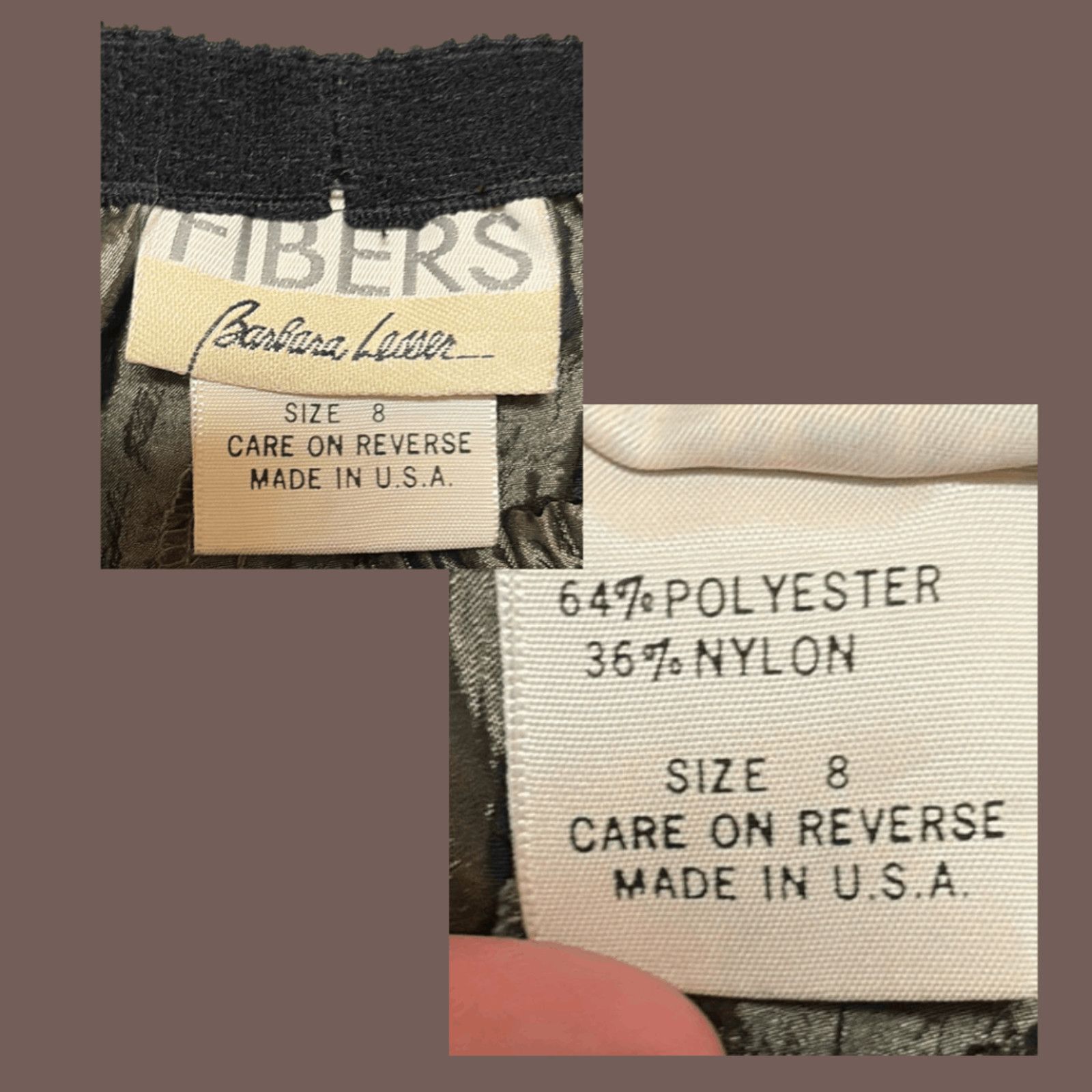 Vintage VTG Draped Skort Barbara Lesser Metallic Bronze Archive Size 30" / US 8 / IT 44 - 4 Thumbnail