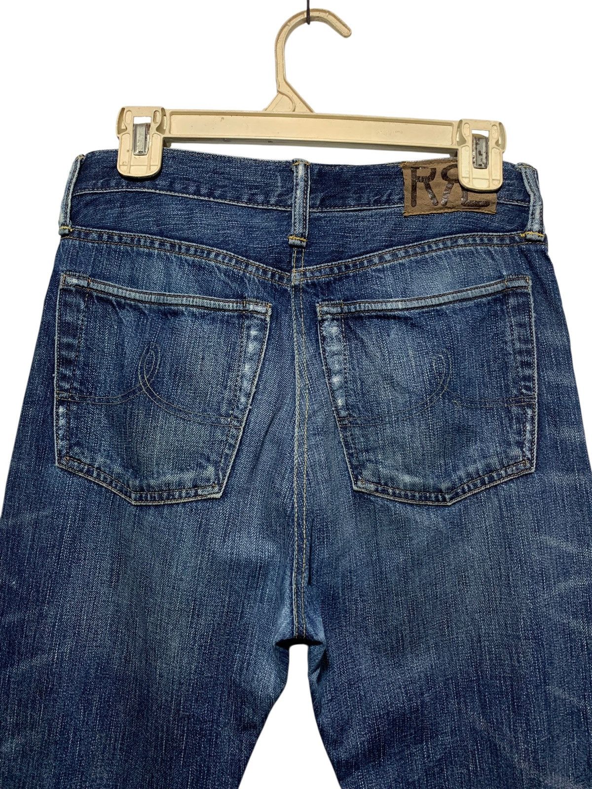 RRL Ralph Lauren RRL distressed raw hem selvedge jeans Size US 28 / EU 44 - 10 Thumbnail