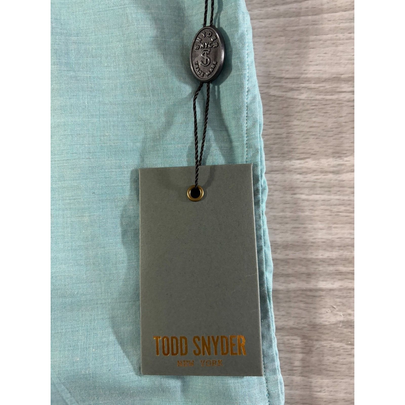 Todd Snyder Todd Snyder tropez cotton button down Shirt size M color tur Size US M / EU 48-50 / 2 - 5 Thumbnail