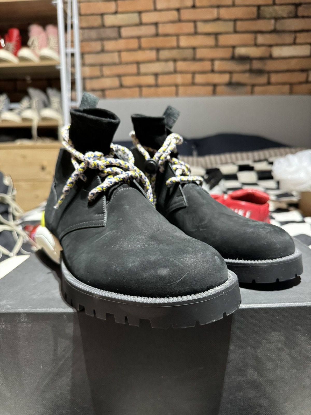 Dior SS18 KIM JONES DIOR HOMME DESERT COMBAT BOOTS SHOES Size US 8.5 / EU 41-42 - 2 Thumbnail