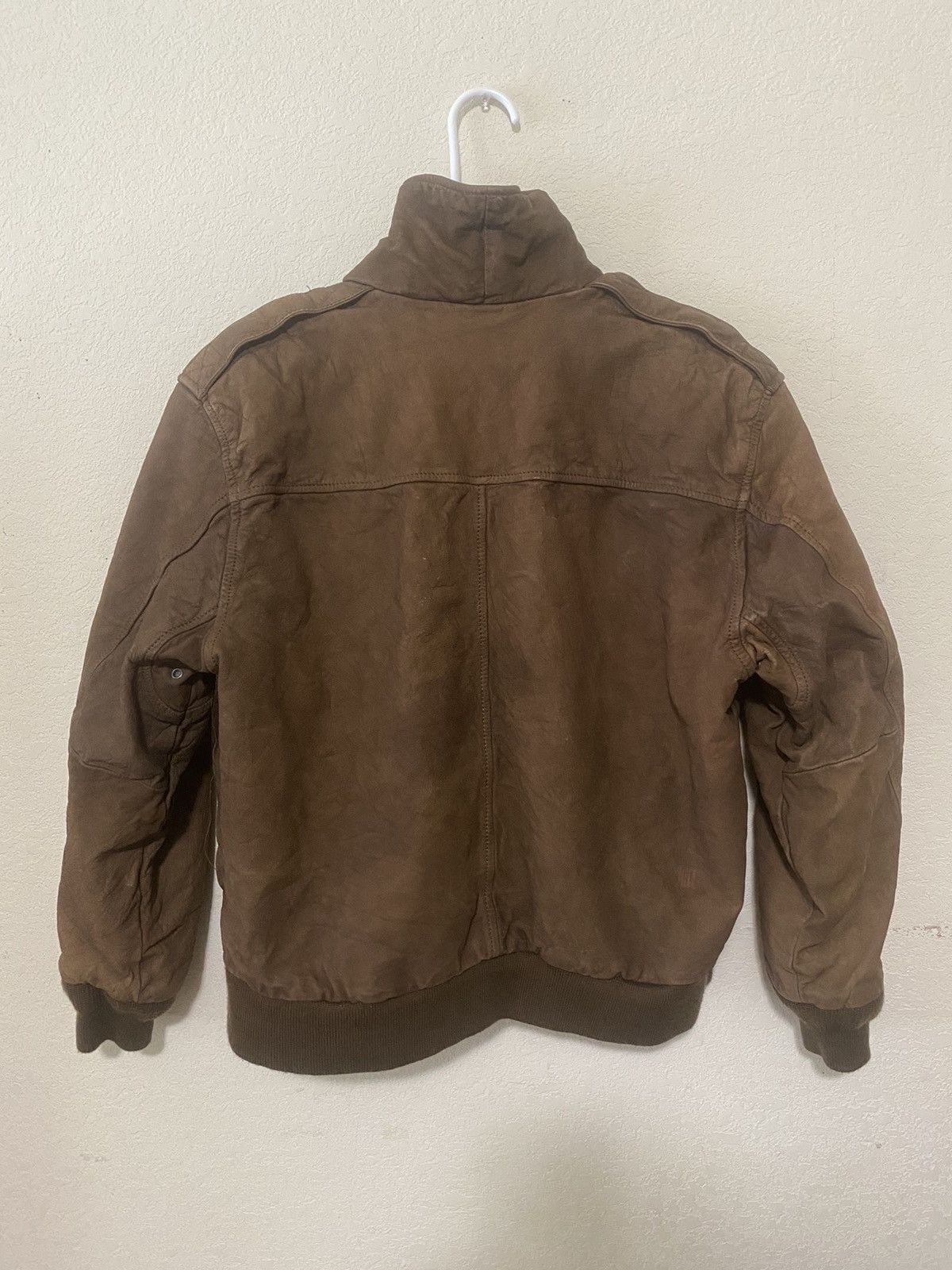 Vintage Hill & Archer Bomber (brown/very worn/heavy coat) Size US XXS / EU 40 - 8 Thumbnail