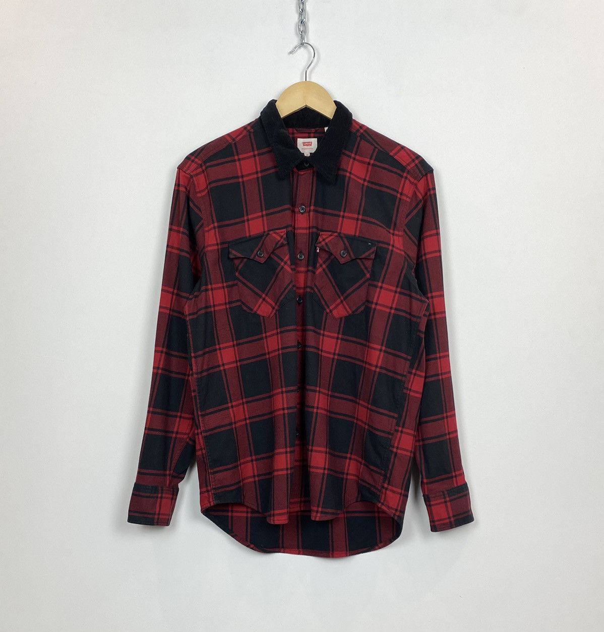 Levi's Levi’s Plaid check Shirt Red Style Workwear Retro 90’s Hype Size US M / EU 48-50 / 2 - 1 Thumbnail