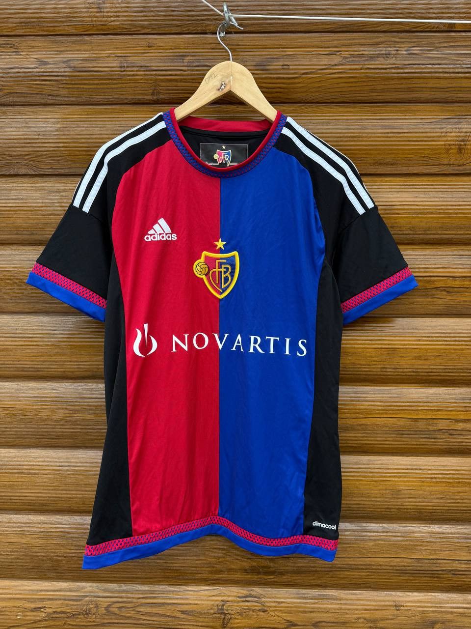 BASEL 1893 JERSEY FOOTBALL SOCCER SHIRT 2015 - 2017 ADIDAS