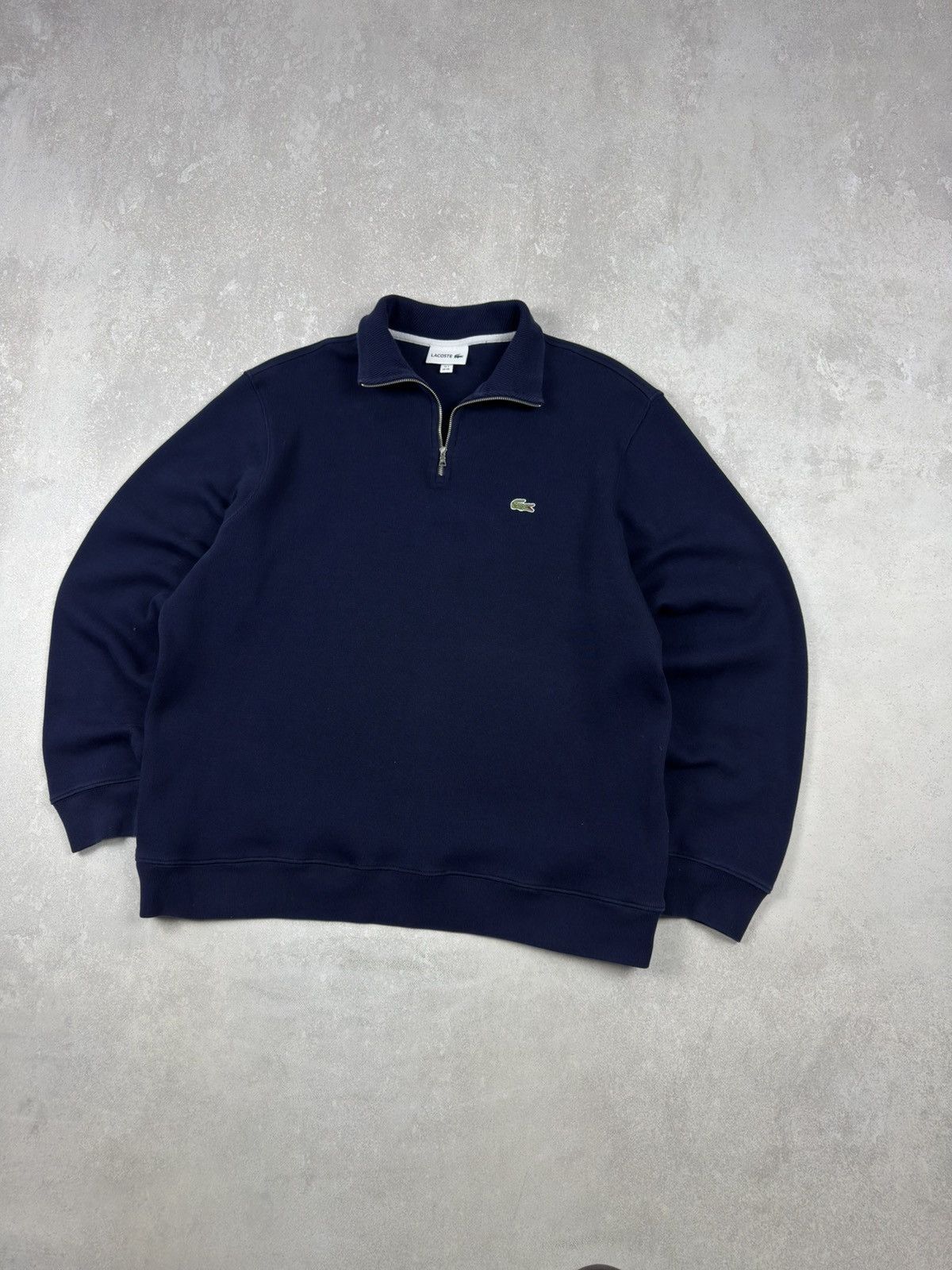 Lacoste Lacoste Mens Zip-Up 1/4 High Neck Interlock Sweatshirt Size US XXL / EU 58 / 5 - 3 Thumbnail