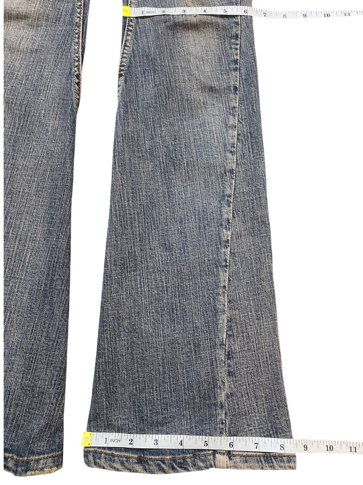 Japanese Brand Vintage Japanese Brand Zazie Mud Wash Distressed Flare Jeans Size 29" - 22 Thumbnail