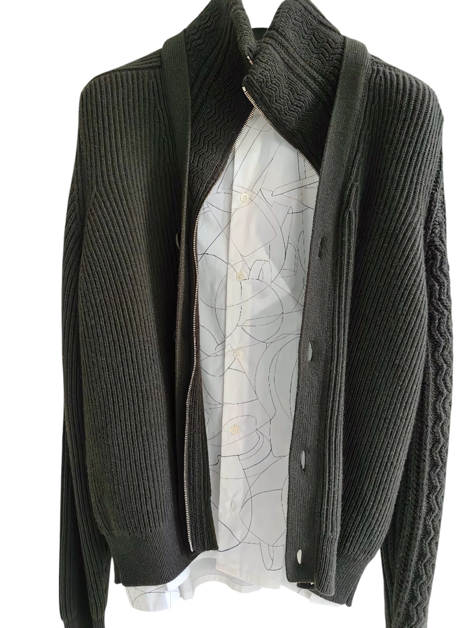 Hermes PRESIDENT KNIT CASHMERE JACKET Size US L / EU 52-54 / 3 - 3 Thumbnail