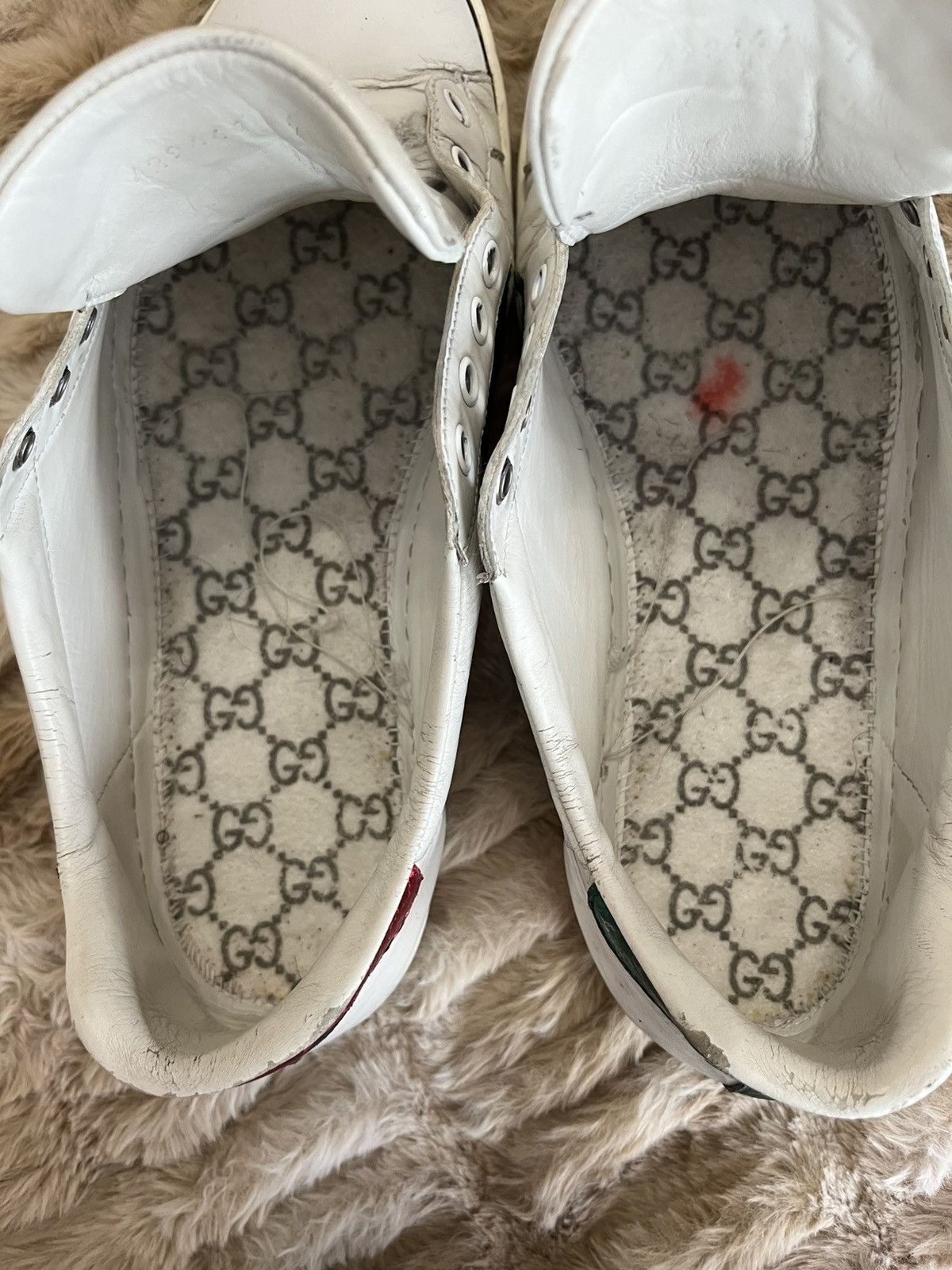 Gucci Men's Gucci Ace sneaker with bee Size US 8 / EU 41 - 10 Thumbnail