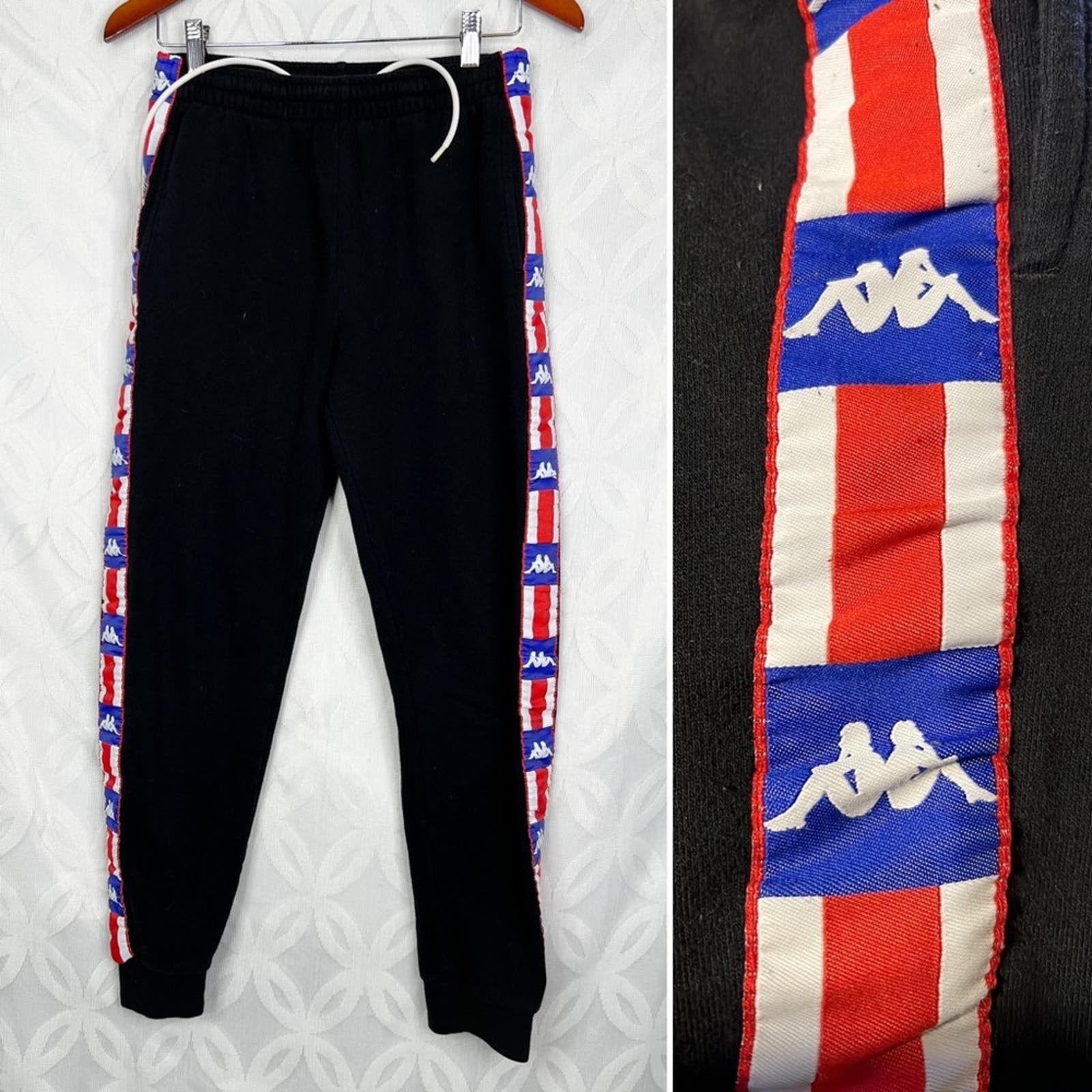 Vintage Kappa VTG 2000s Side Tape Logo Track Pants Sweatpants Y2K