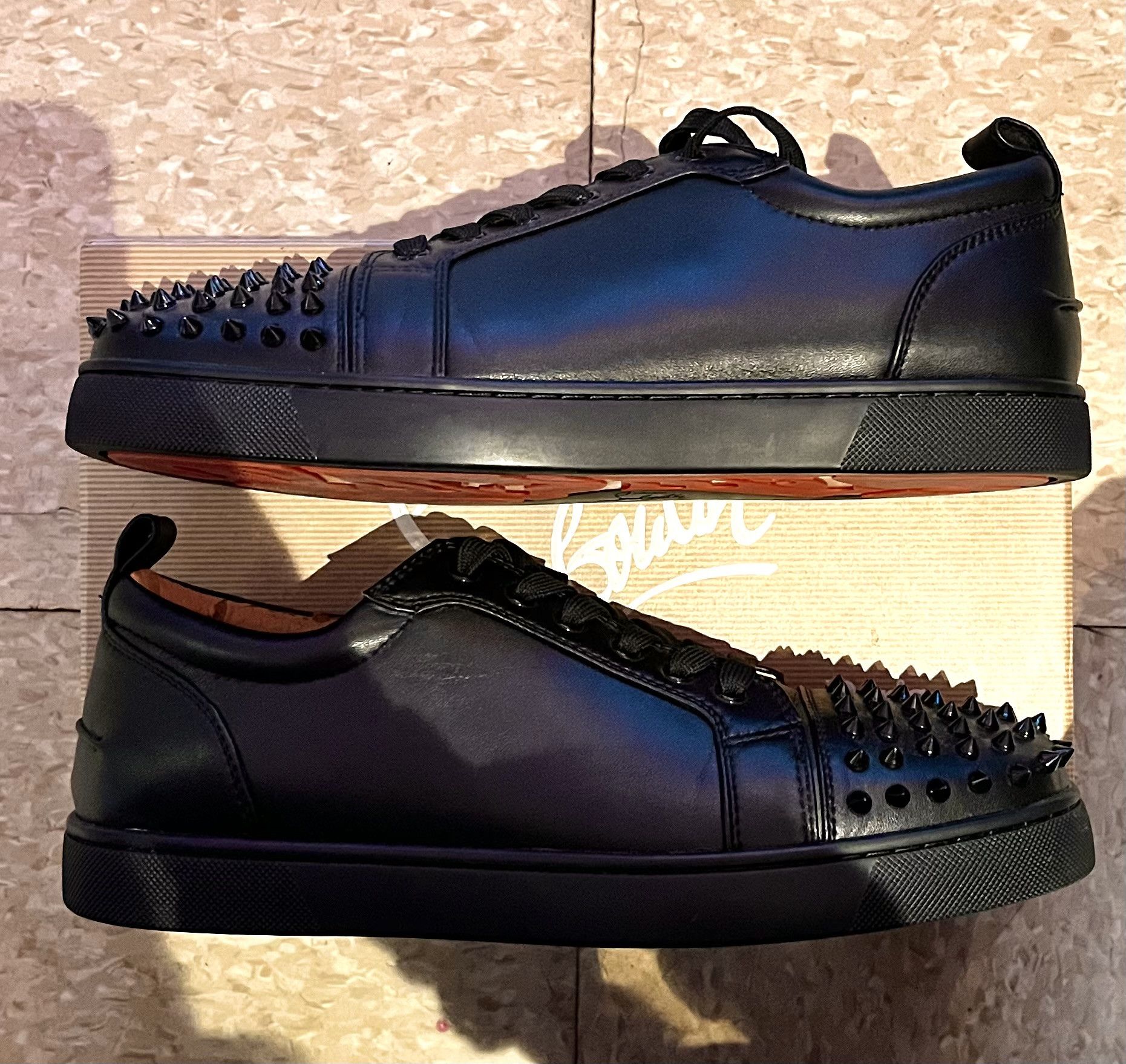 Christian Louboutin Loubishark Glitter Iridescent Sneakers