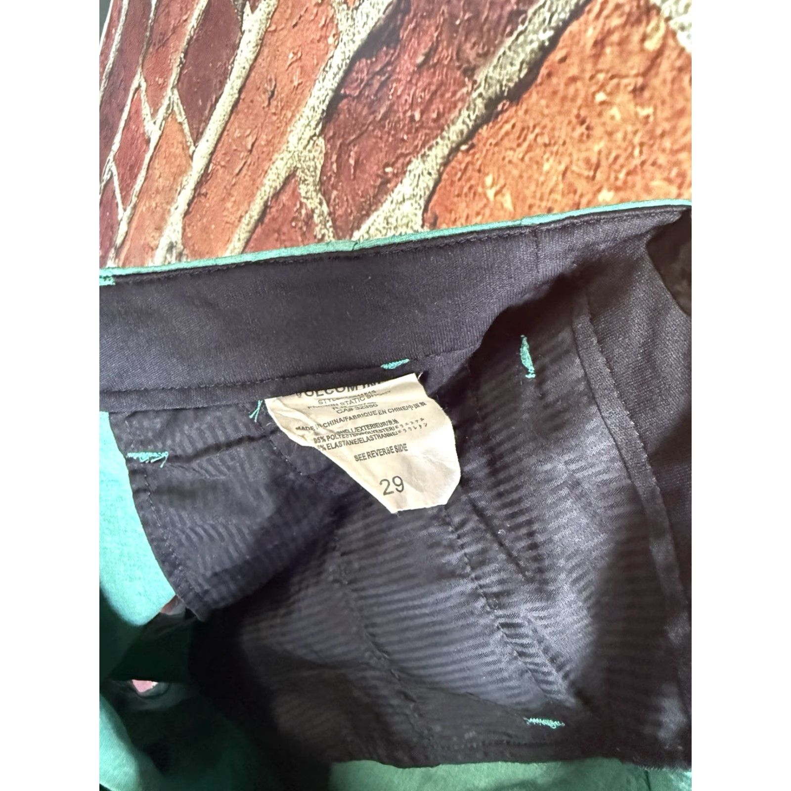 Volcom Volcom Mens Green Hybrid Cargo Shorts Size 32 Size US 32 / EU 48 - 3 Thumbnail
