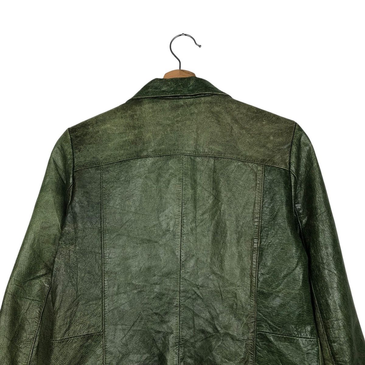 Japanese Brand 🔥VINTAGE BIKER CROPPED LEATHER JACKET BANANA REPUBLIC Size US M / EU 48-50 / 2 - 11 Thumbnail