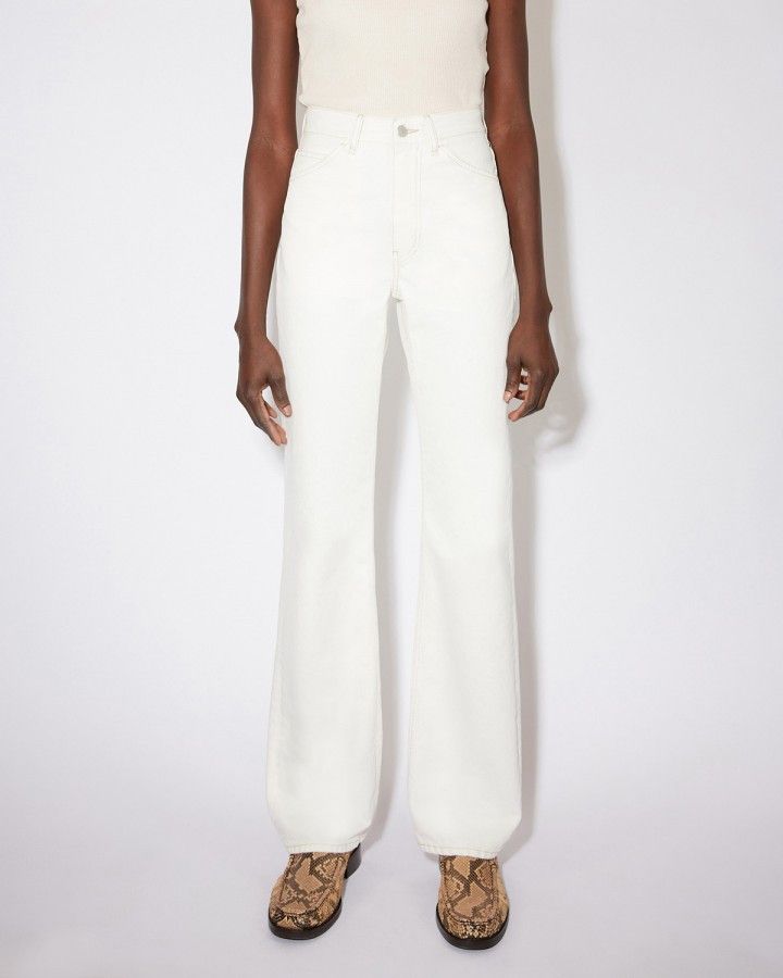 Acne Studios o1y0725 Denim Pant in White Size 27" / US 4 / IT 40 - 2 Thumbnail