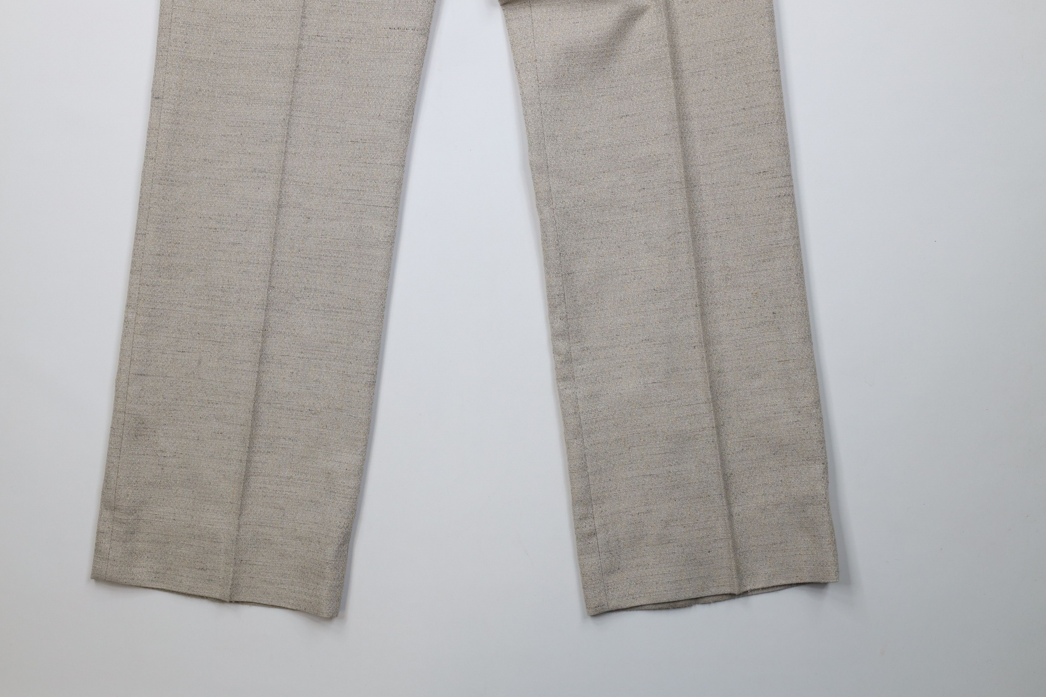 Vintage Vintage 70s Streetwear Tweed Flared Wide Leg Chino Pants USA Size US 34 / EU 50 - 5 Thumbnail