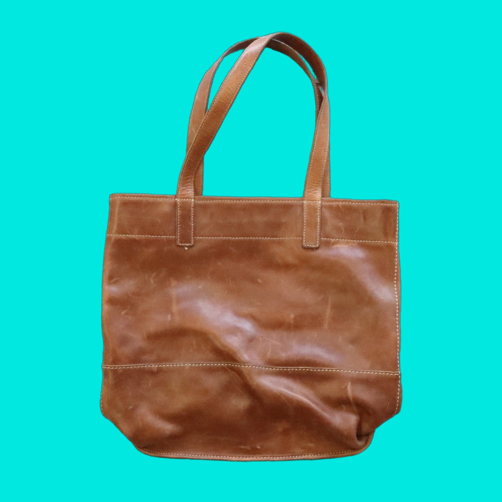 Frye VINTAGE Frye Leather Tote Bag Size ONE SIZE - 1 Thumbnail