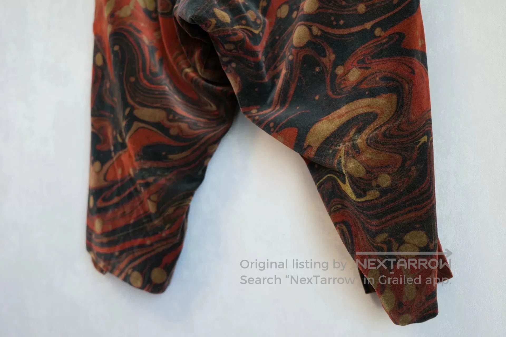 Yohji Yamamoto yohji yamamoto velour abstract patterned pants. Size 23" - 6 Thumbnail