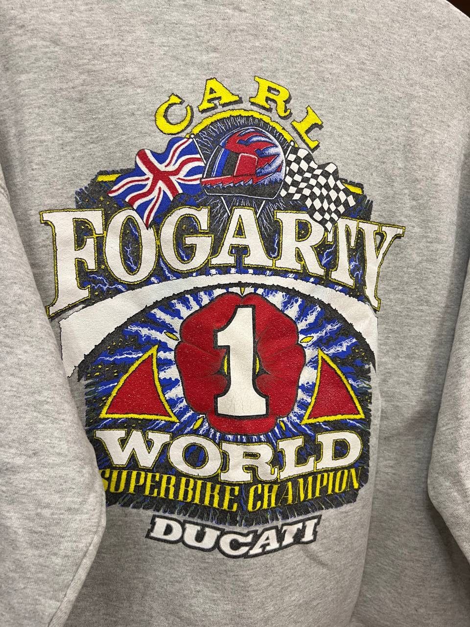 Vintage Vintage Carl Fogarty 916 sweatshirt Size US XL / EU 56 / 4 - 9 Thumbnail