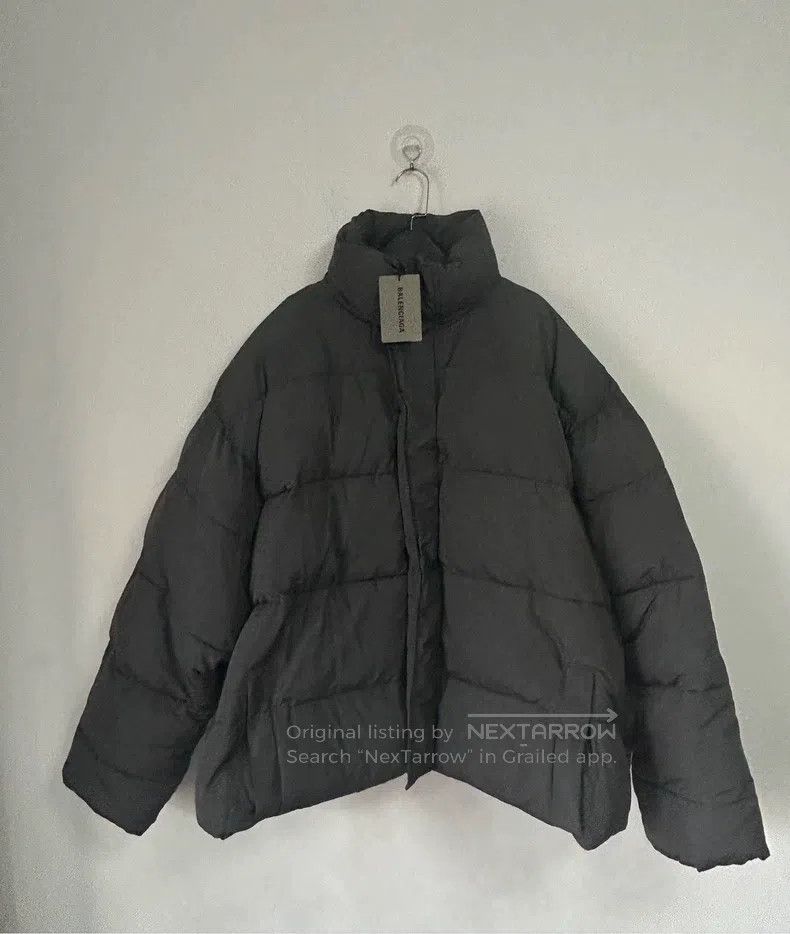 Balenciaga Balenciaga Black Double B Embroidered Puffer Jacket Size US M / EU 48-50 / 2 - 1 Thumbnail
