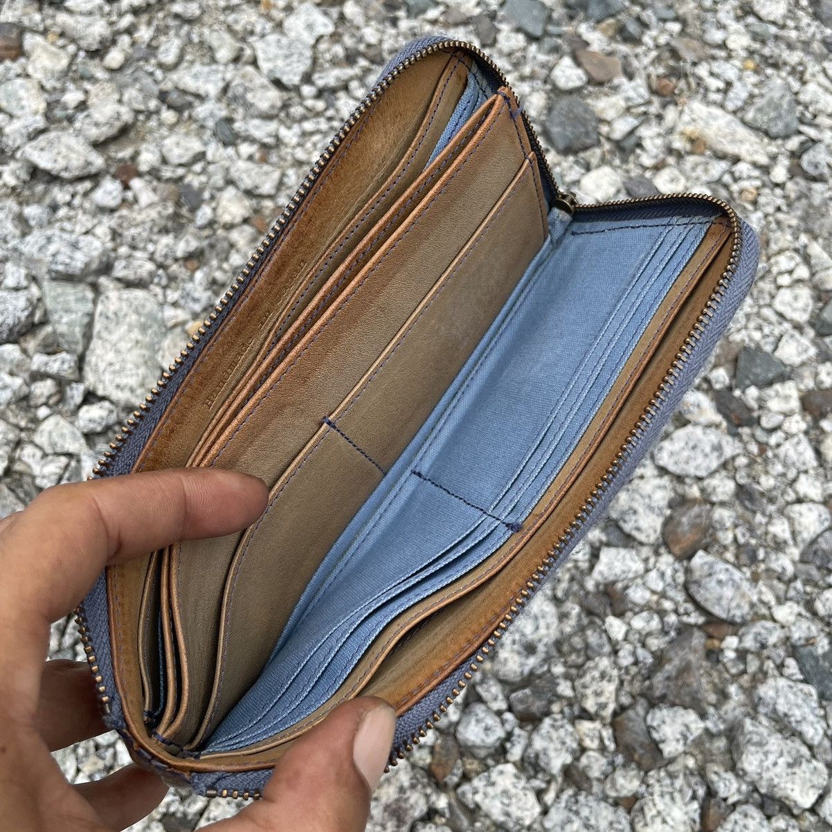 Handmade × Japanese Brand × Leather Japanese Handmade Leather Long Wallet Size ONE SIZE - 13 Thumbnail