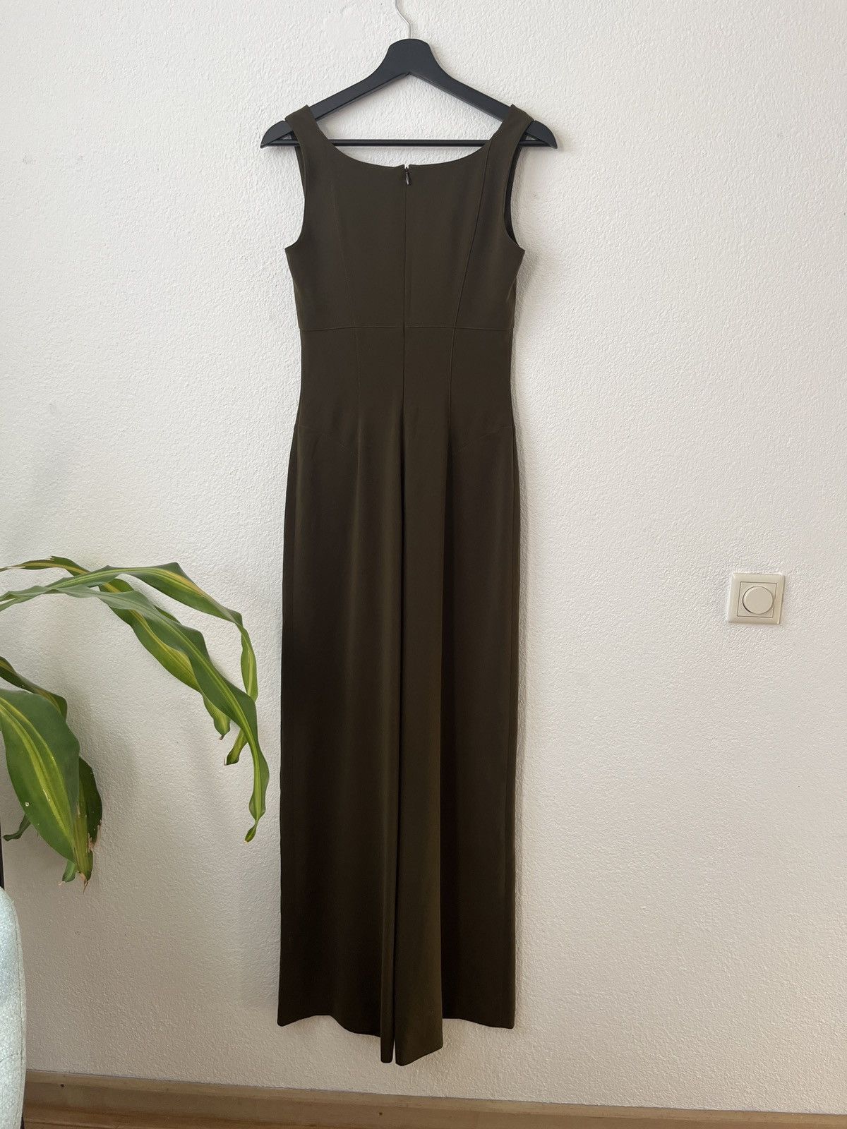 Designer × Mugler × Thierry Mugler Thierry Mugler vintage khaki jumpsuit S/M 38 Size 27" / US 4 / IT 40 - 5 Thumbnail