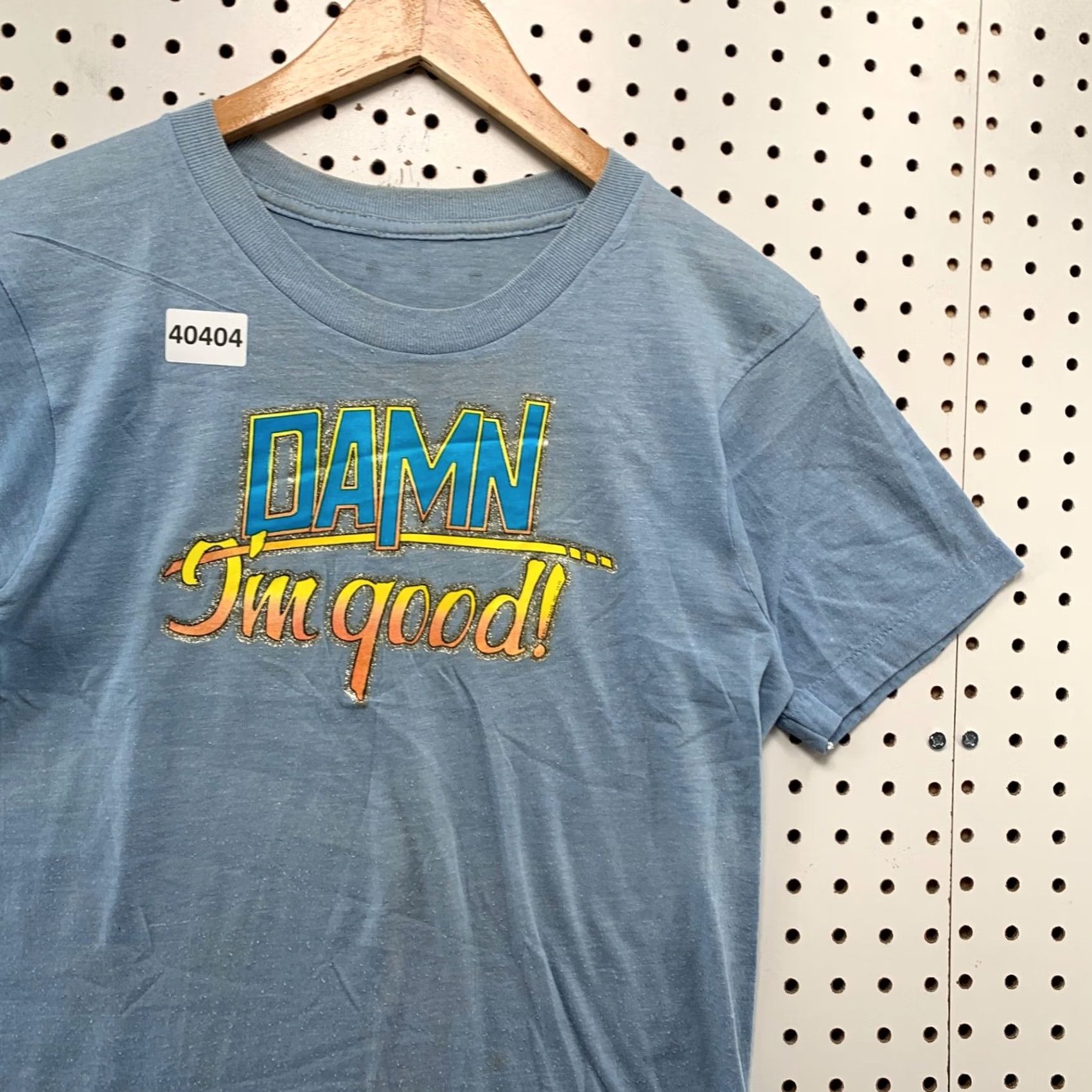 Vintage VINTAGE Damn I Good Shirt Mens Small Blue Single Stitch Made USA 70s VTG 70s Shirt Mens Small Blue Size US S / EU 44-46 / 1 - 6 Thumbnail