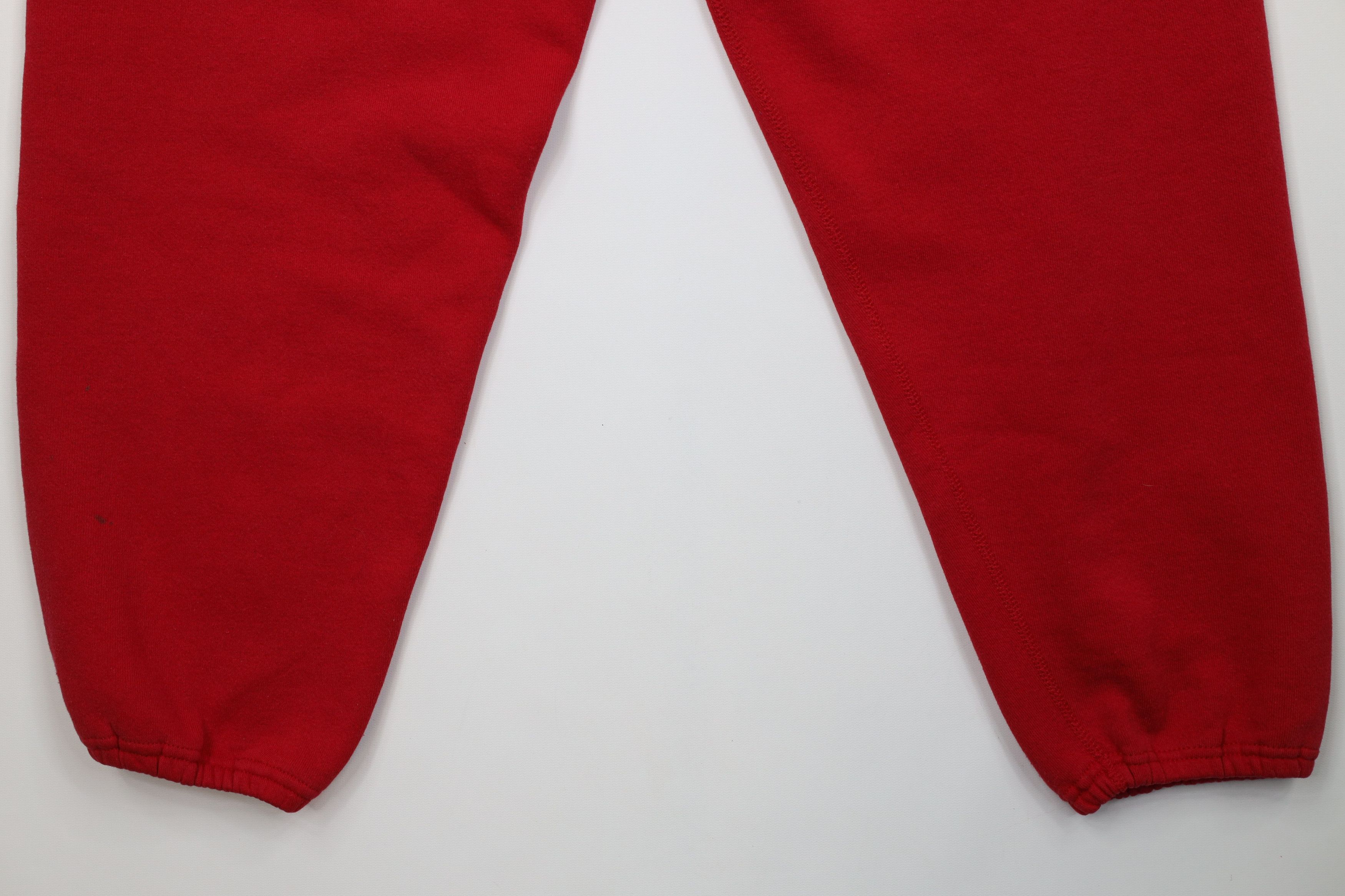 Vintage Vintage 90s Streetwear Sweatpants Joggers Pants Red USA Size 38" / US 16 / IT 52 - 13 Thumbnail