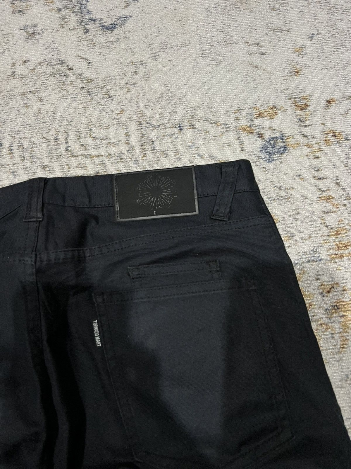 Tornado Mart Tornado Mart Wrinkled Extra Long Boot Cut Pants Size US 31 - 6 Thumbnail