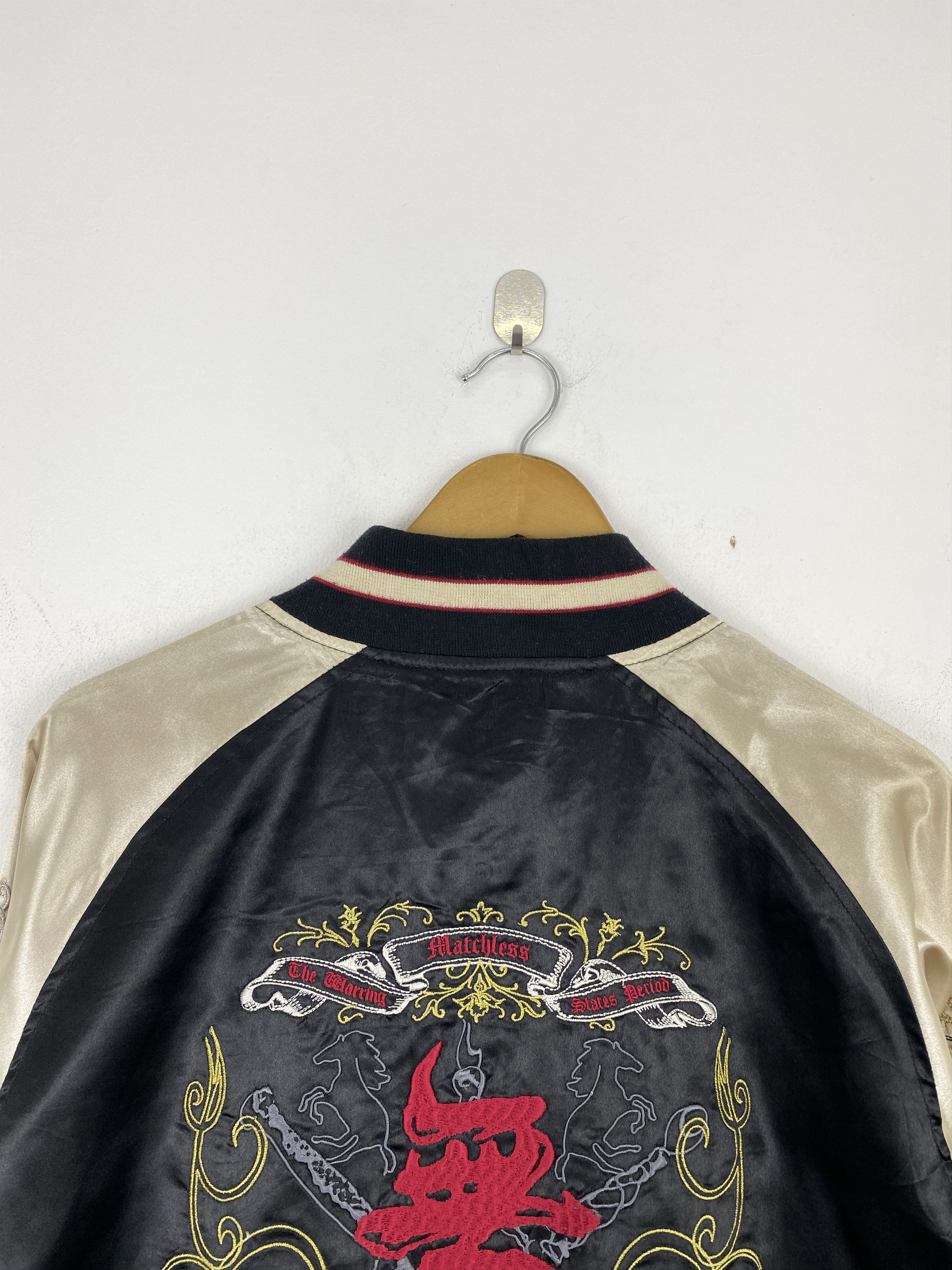Japanese Brand Vintage Sukajan Traditional Embroidered Jacket J1956 Size US XL / EU 56 / 4 - 2 Thumbnail