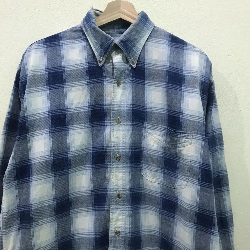 L.L. Bean Vintage LL Bean Plaid Tartan Flannel Shirt Size US L / EU 52-54 / 3 - 3 Thumbnail